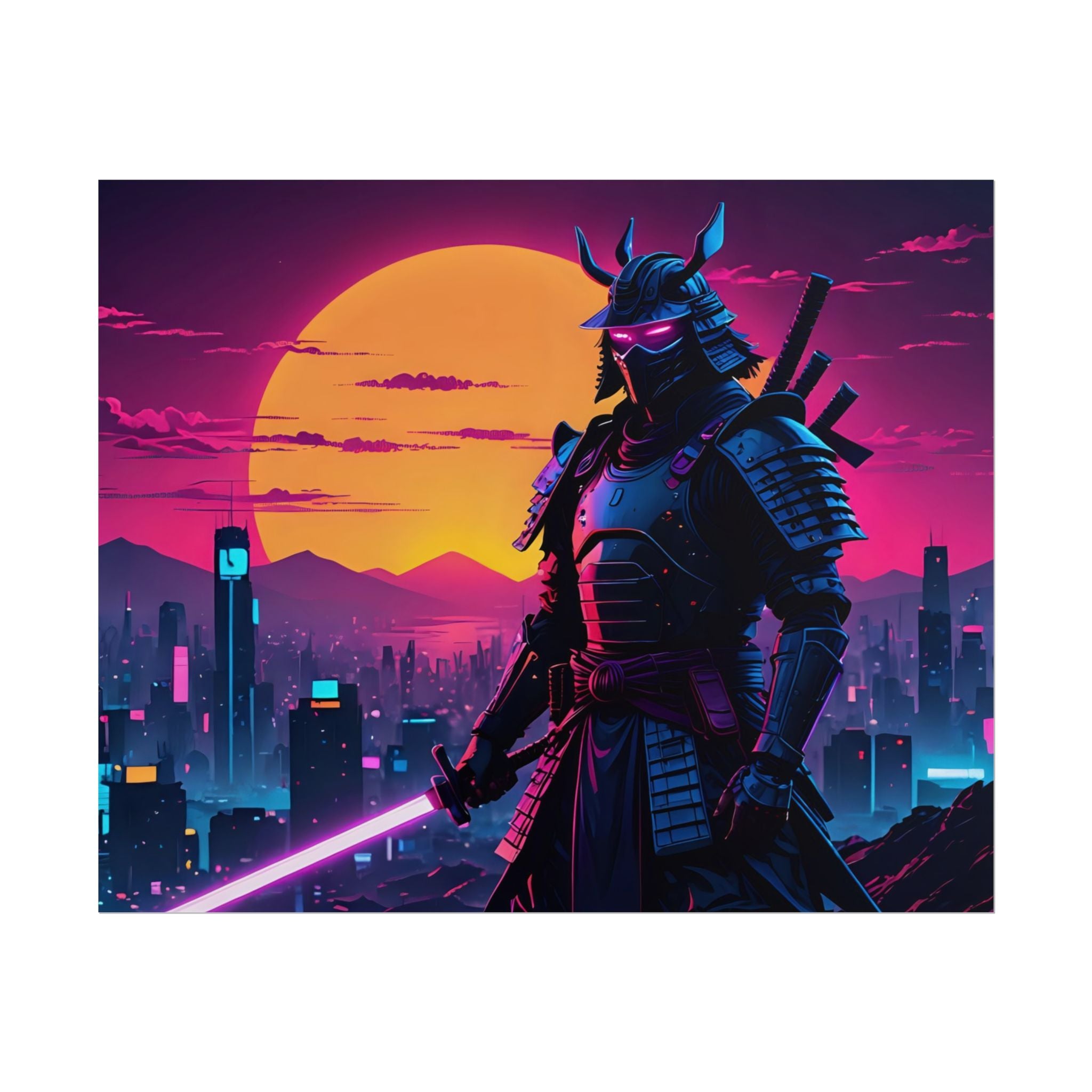 samurai-retrowave-poster-print-synthawave-wall-art-poster-gift-for-anime-fans-home-decor-japanese-art-retro-aesthetic-lightsa