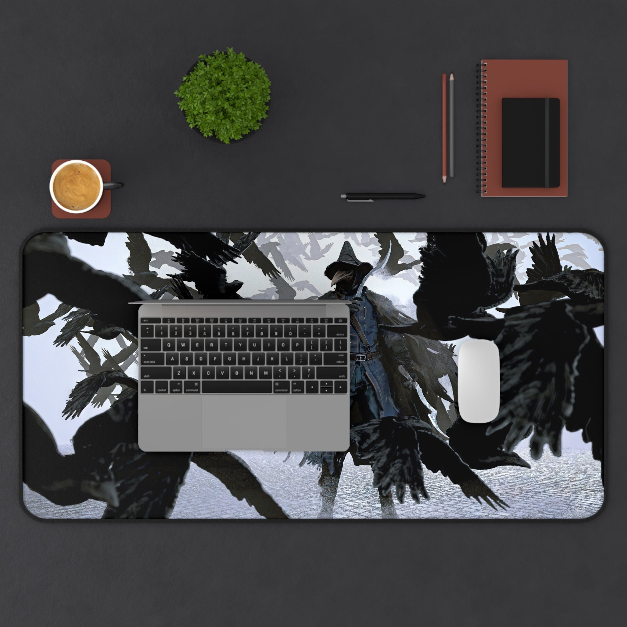 bloodborne-art-mouse-pad-eileen-the-crow-desk-pad-large-gaming-desk-mat-fantasy-protective-desk-pad-gamer-gift-gothic-art