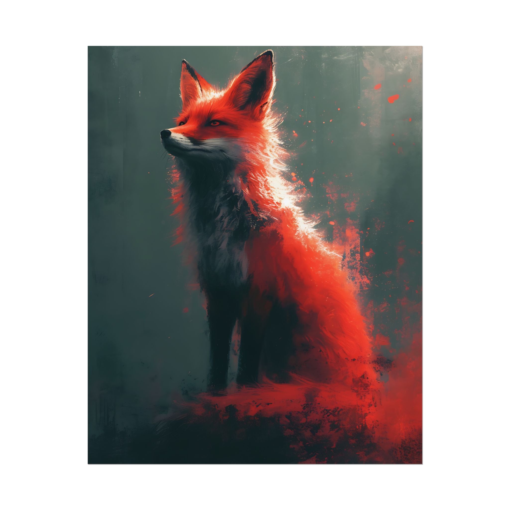 fantasy-red-fox-poster-print-rolled-posters-wall-art-animal-lover-gift-unique-home-decor-wildlife-art-print-fox-lover-birthda