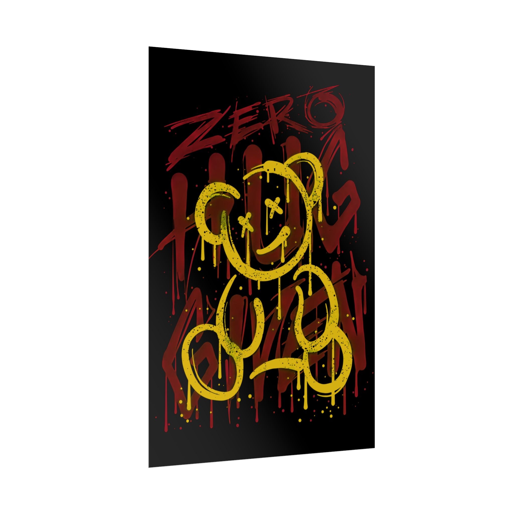 zero-hug-given-poster-print-teddy-bear-print-graffiti-wall-art-fun-wall-art-moody-wall-art-emotional-wall-decor