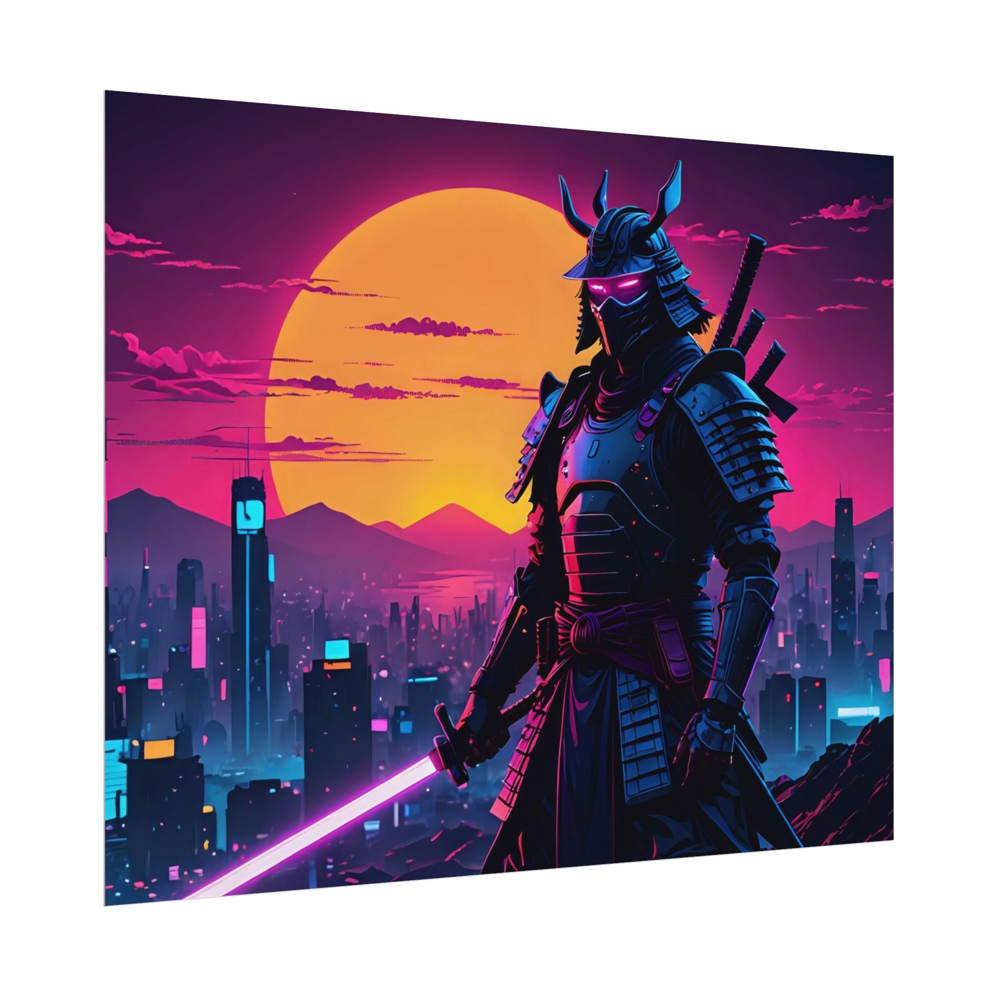 samurai-retrowave-poster-print-synthawave-wall-art-poster-gift-for-anime-fans-home-decor-japanese-art-retro-aesthetic-lightsa
