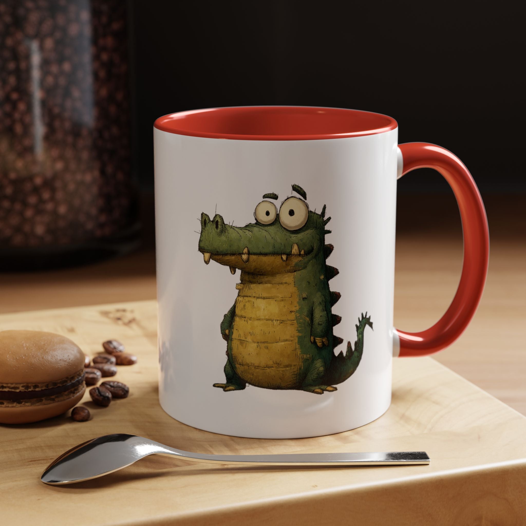 Funny Alligator Accent Coffee Mug | Cute Animal Mug for Nature Lovers, Ideal Gift for Birthdays, Holidays, Home Decor