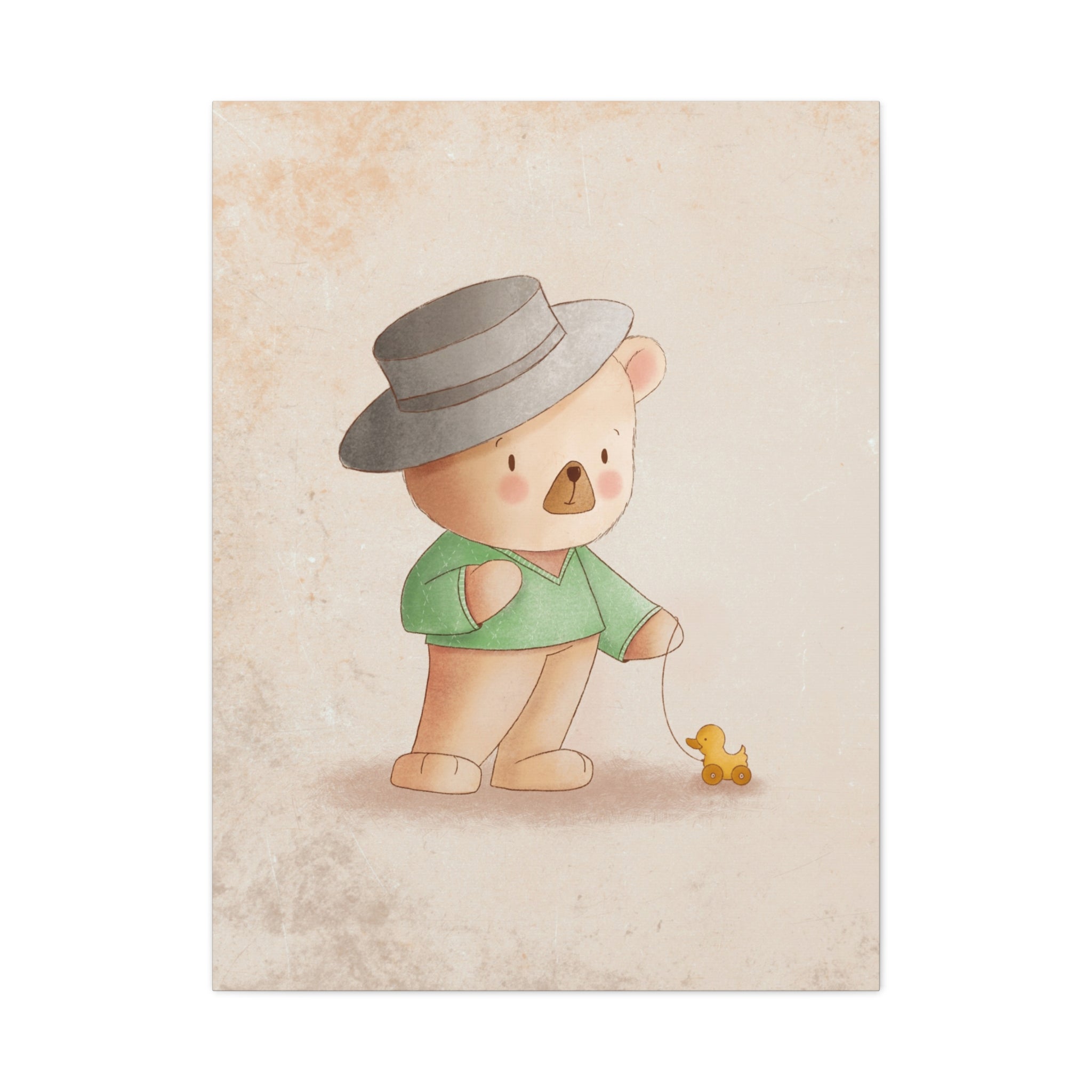 canvas-wall-art-cute-bear-nursery-decor-baby-bear-print-stretched-canvas-nursery-art-cute-bear-decoration-baby-nursery-cute-a