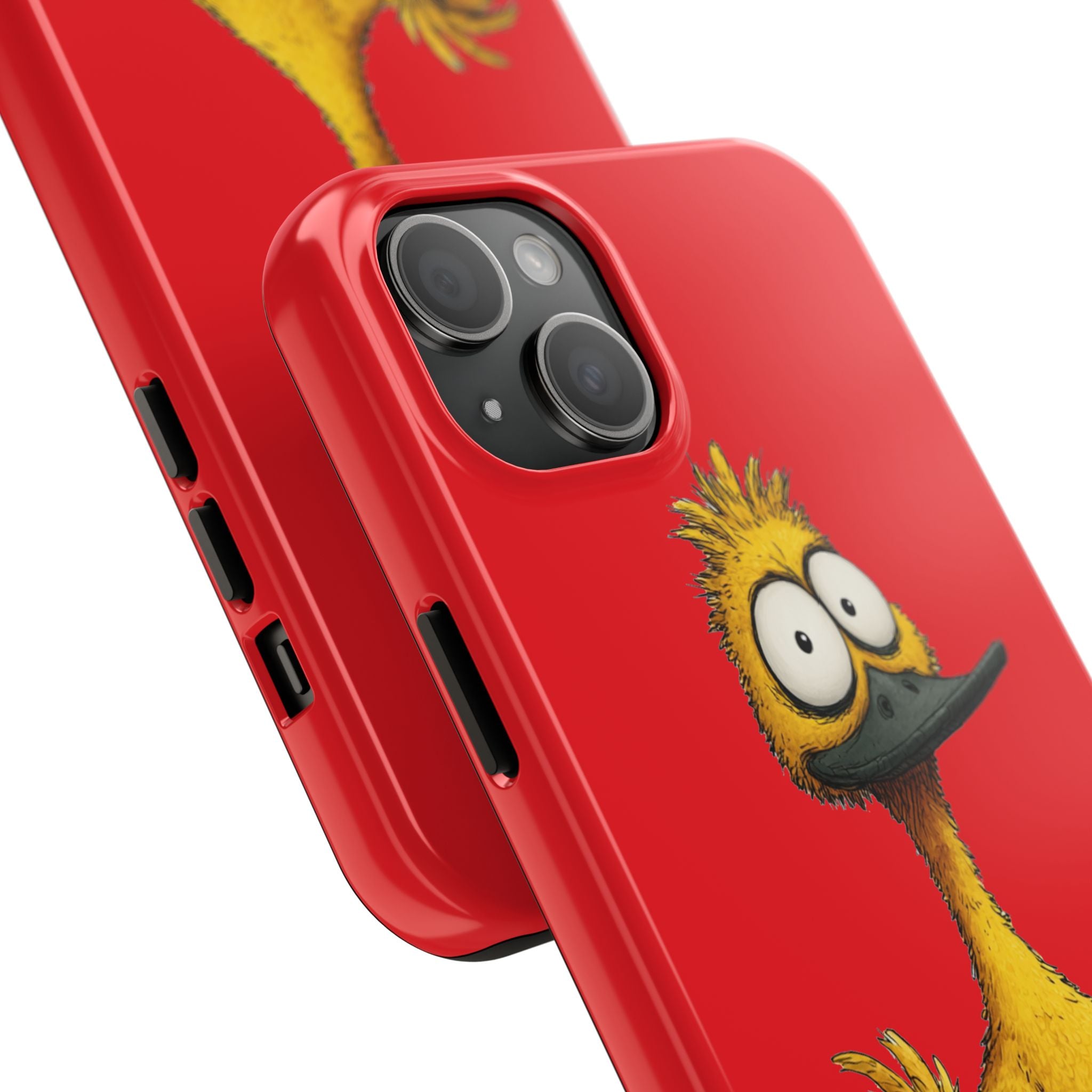 Quirky Funny Duck iPhone Tough Case - Kawaii Animal Phone Cover - Protective Phone Cover - Yellow iPhone Case