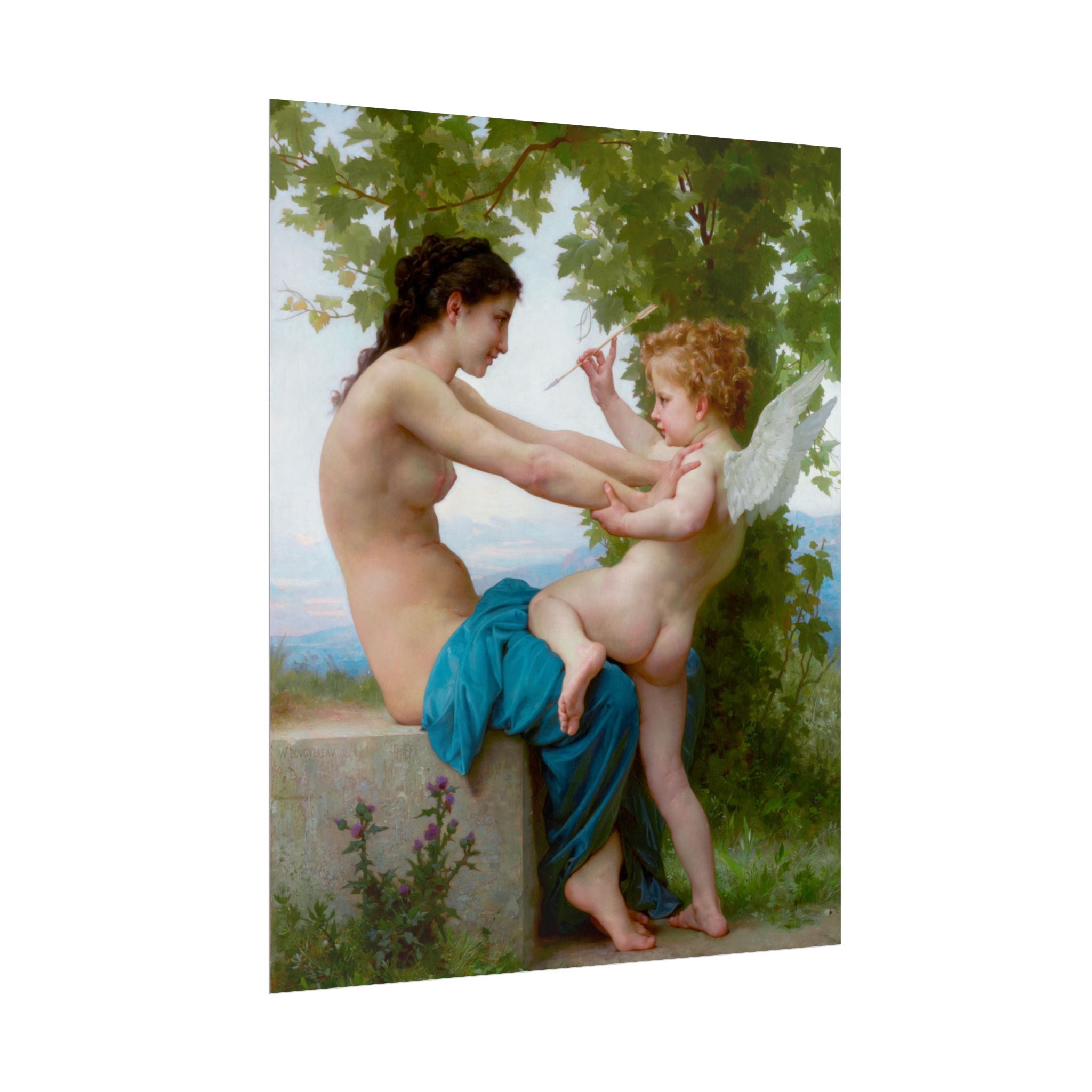 poster-print-girl-defending-herself-against-eros-bouguereau-living-room-decor-love-wall-art-eros-poster-art-romantic-painting