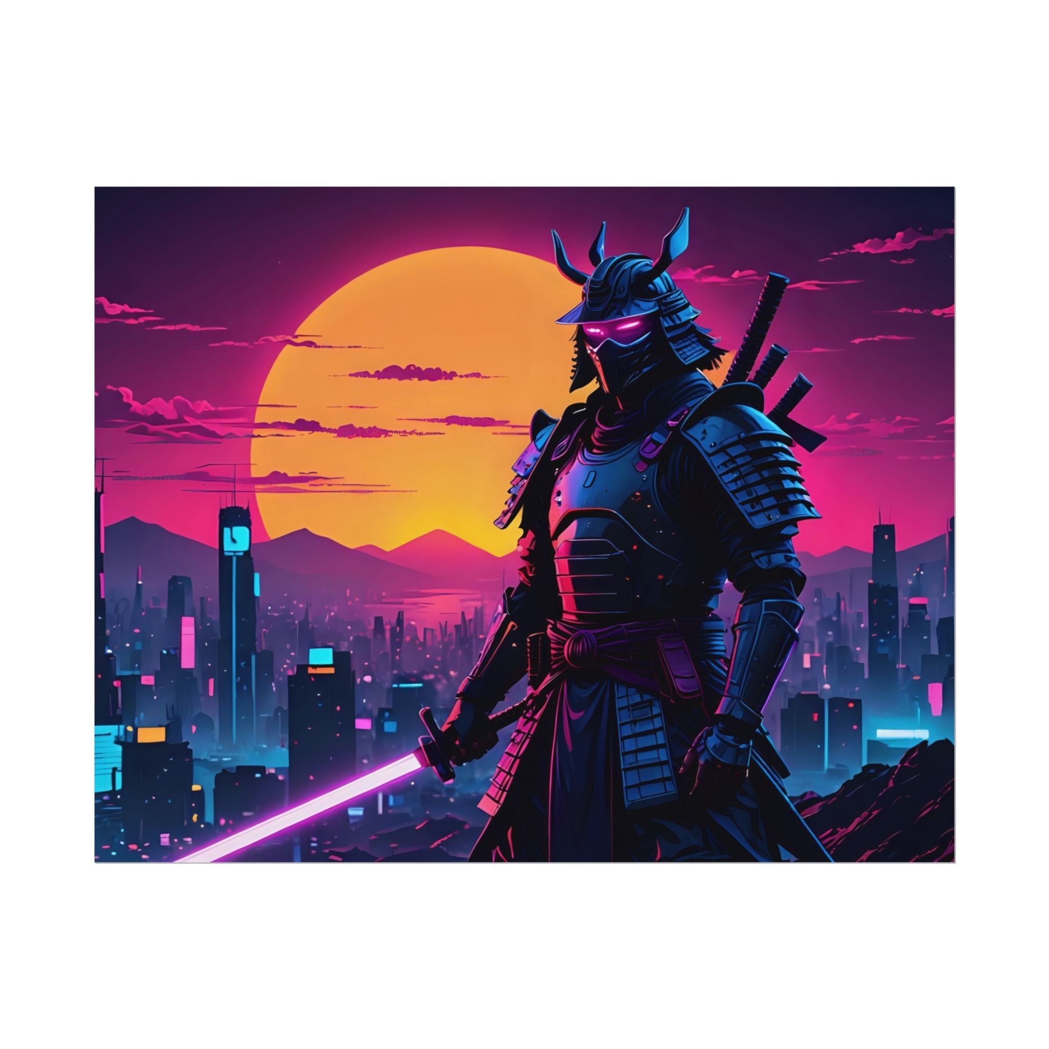 samurai-retrowave-poster-print-synthawave-wall-art-poster-gift-for-anime-fans-home-decor-japanese-art-retro-aesthetic-lightsa