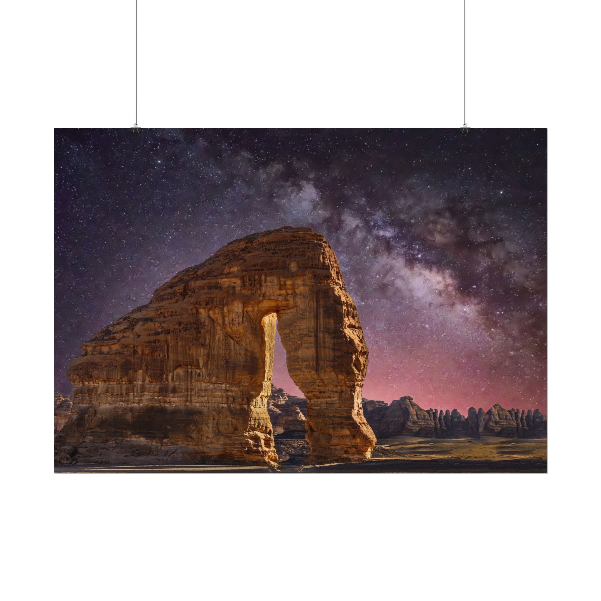 desert-landscape-poster-print-milky-way-poster-wall-art-milky-way-decor-artwork-unique-home-decor-starry-night-picture