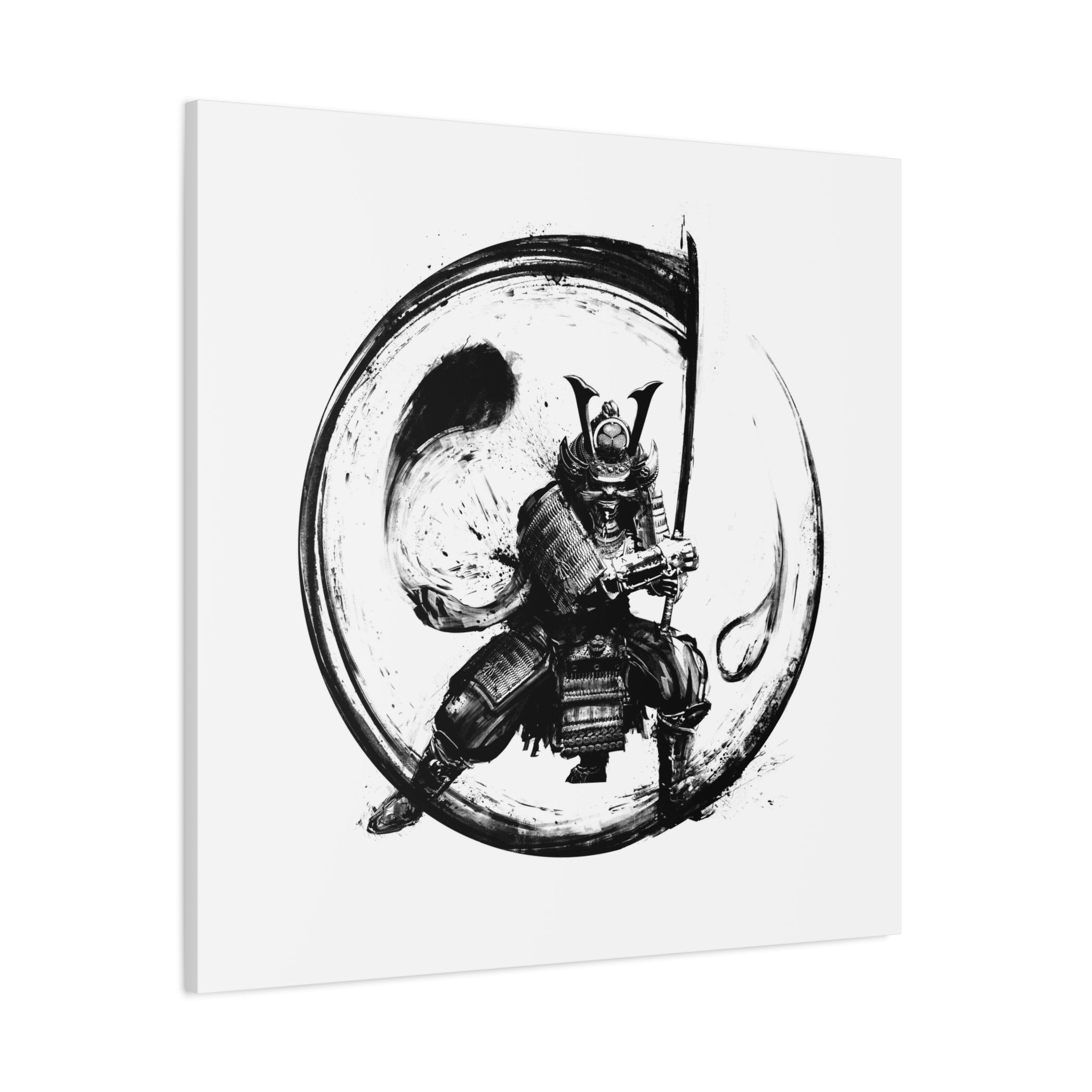 canvas-wall-art-japanese-samurai-ying-yang-katana-oni-mask-black-and-white-home-decor-zen-wall-hanging-asian-art-samurai-swor