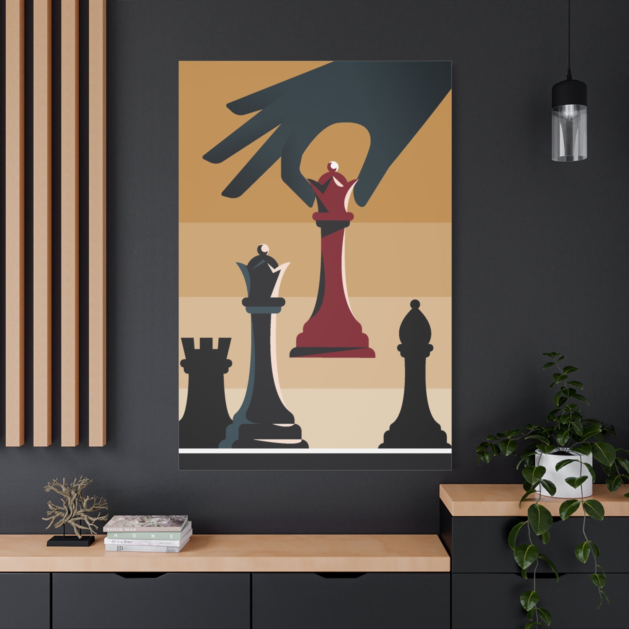 chess-queen-matte-canvas-print-home-decor-for-chess-lovers-stretched-wall-art-chess-player-gift-game-room-decoration-chess-ar