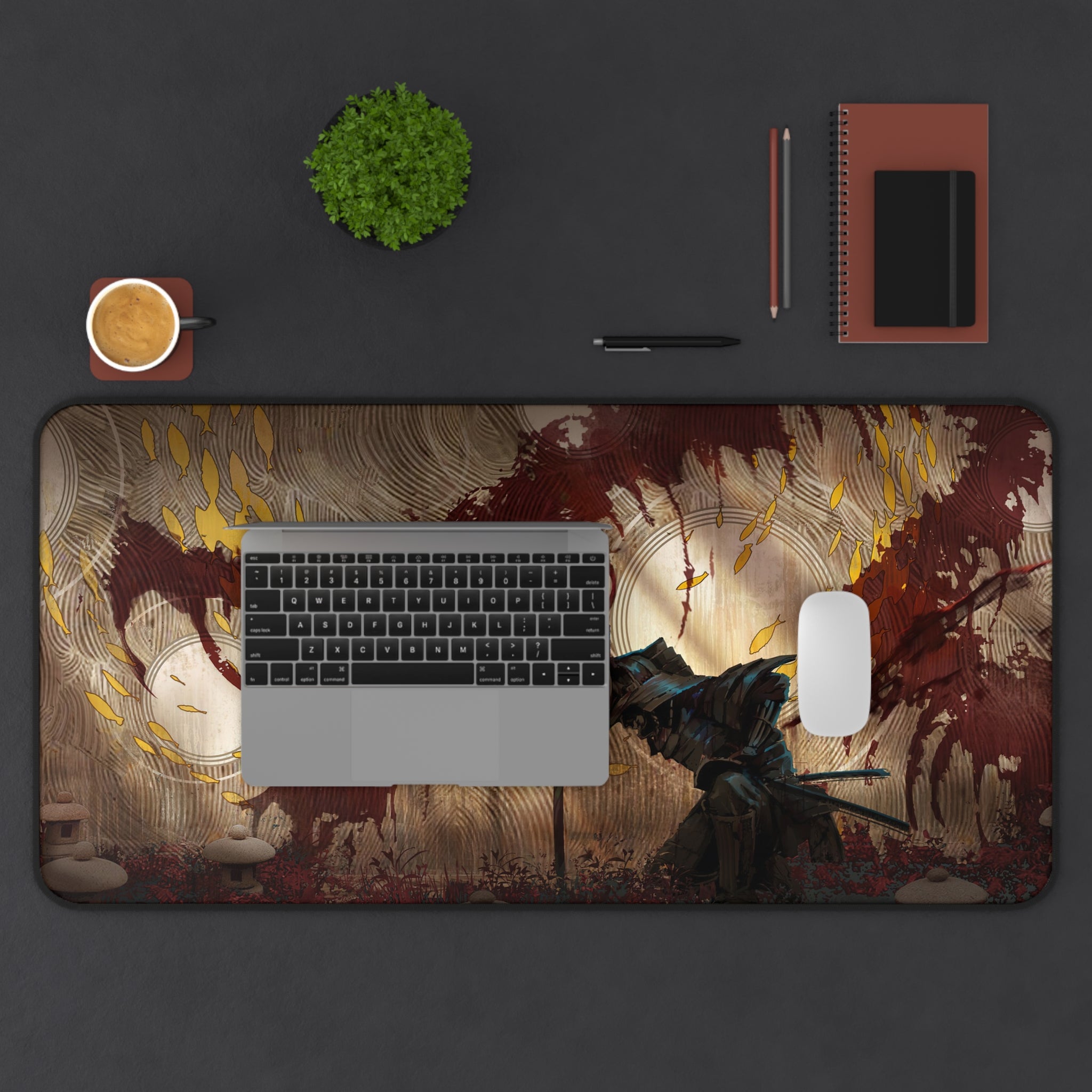 fantasy-samurai-warrior-mouse-pad-japanese-katana-samurai-warrior-desk-mat-japanese-anime-samurai-desk-pad-viper-art