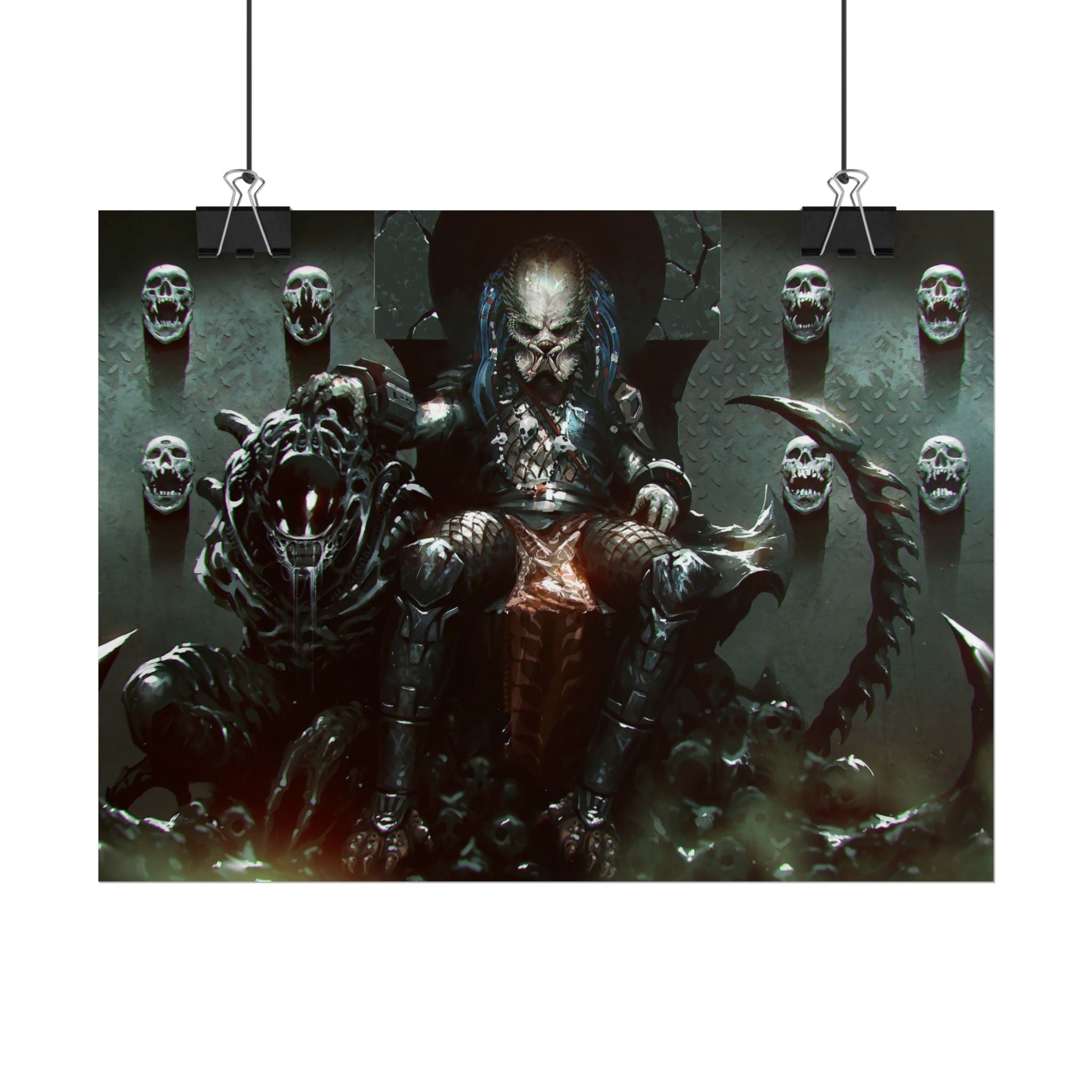 predator-alien-poster-art-xenomorph-movie-poster-print-alien-wall-art-sci-fi-home-decor-geek-wall-decor