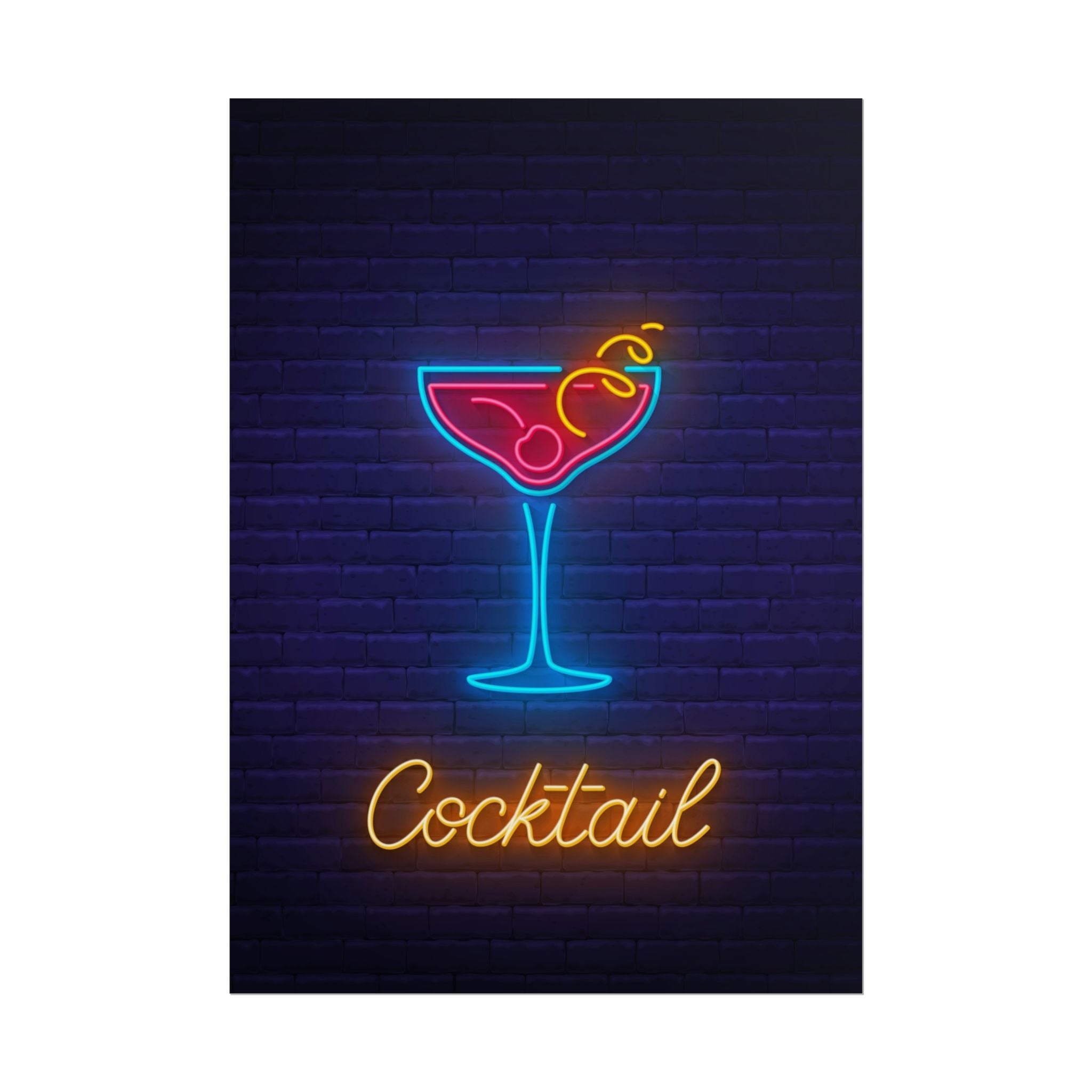 cocktail-neon-martini-poster-wall-art-decor-large-poster-artwork-cocktail-print-bar-decor-kitchen-wall-art