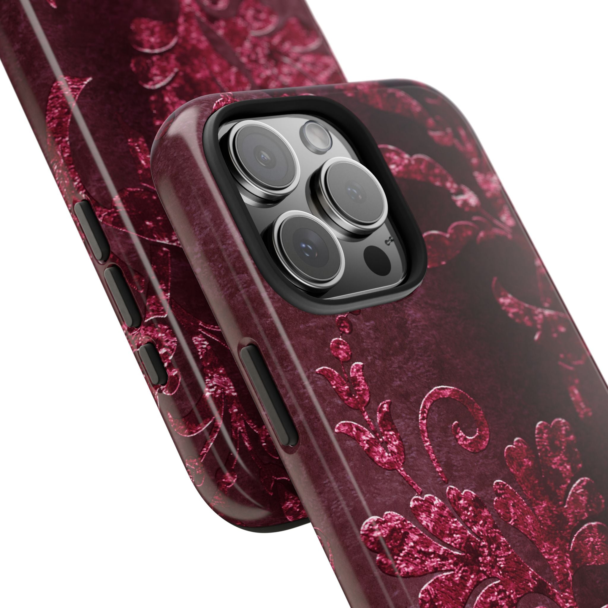 embossed-burgundy-velvet-tough-iphone-case-protective-iphone-cover-heavy-duty-iphone-case-rugged-phone-case-durable-smartphon