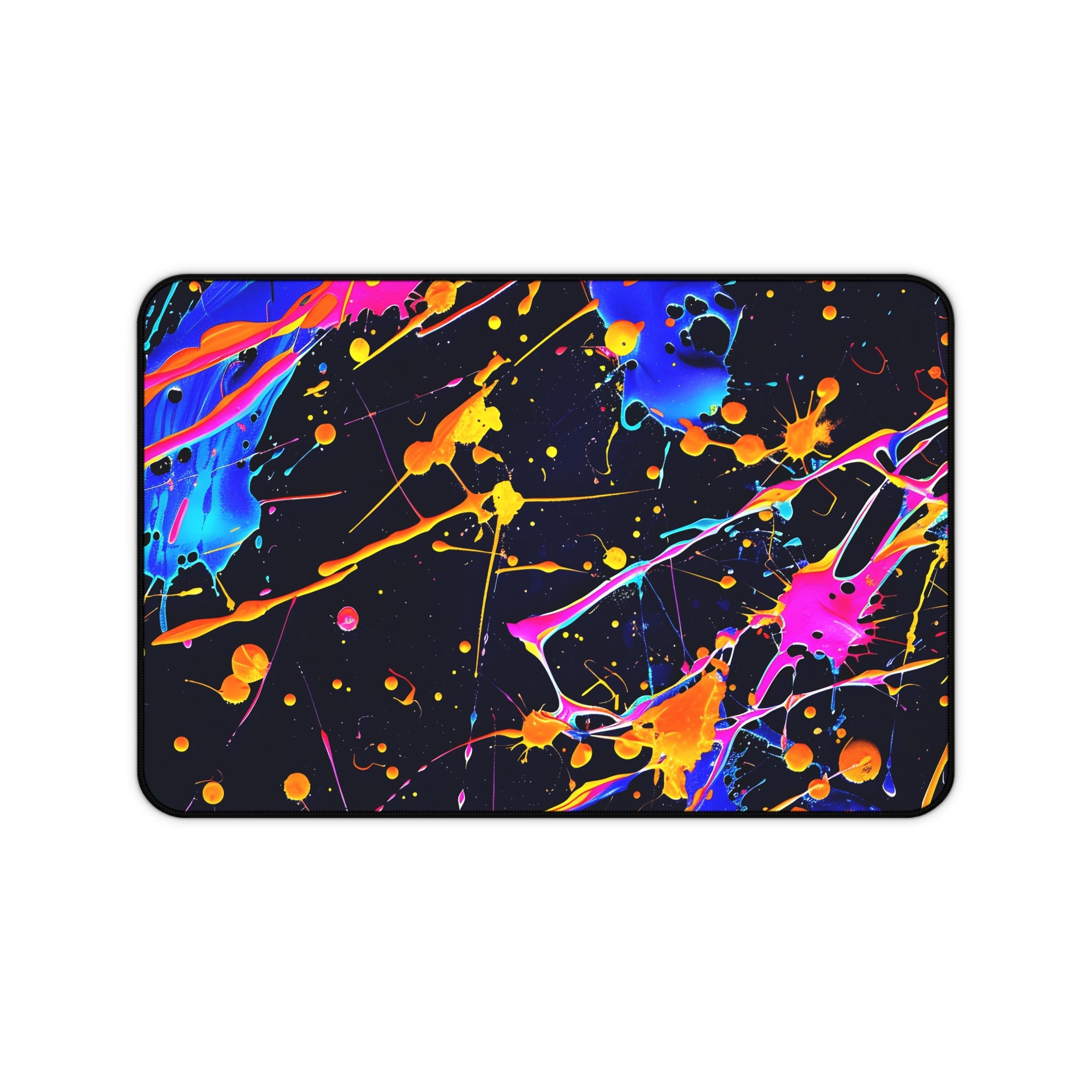 neon-abstract-paint-splatter-desk-mat-yellow-blue-large-gaming-mouse-pad-colorful-work-from-home-desk-accessory-desk-blotter