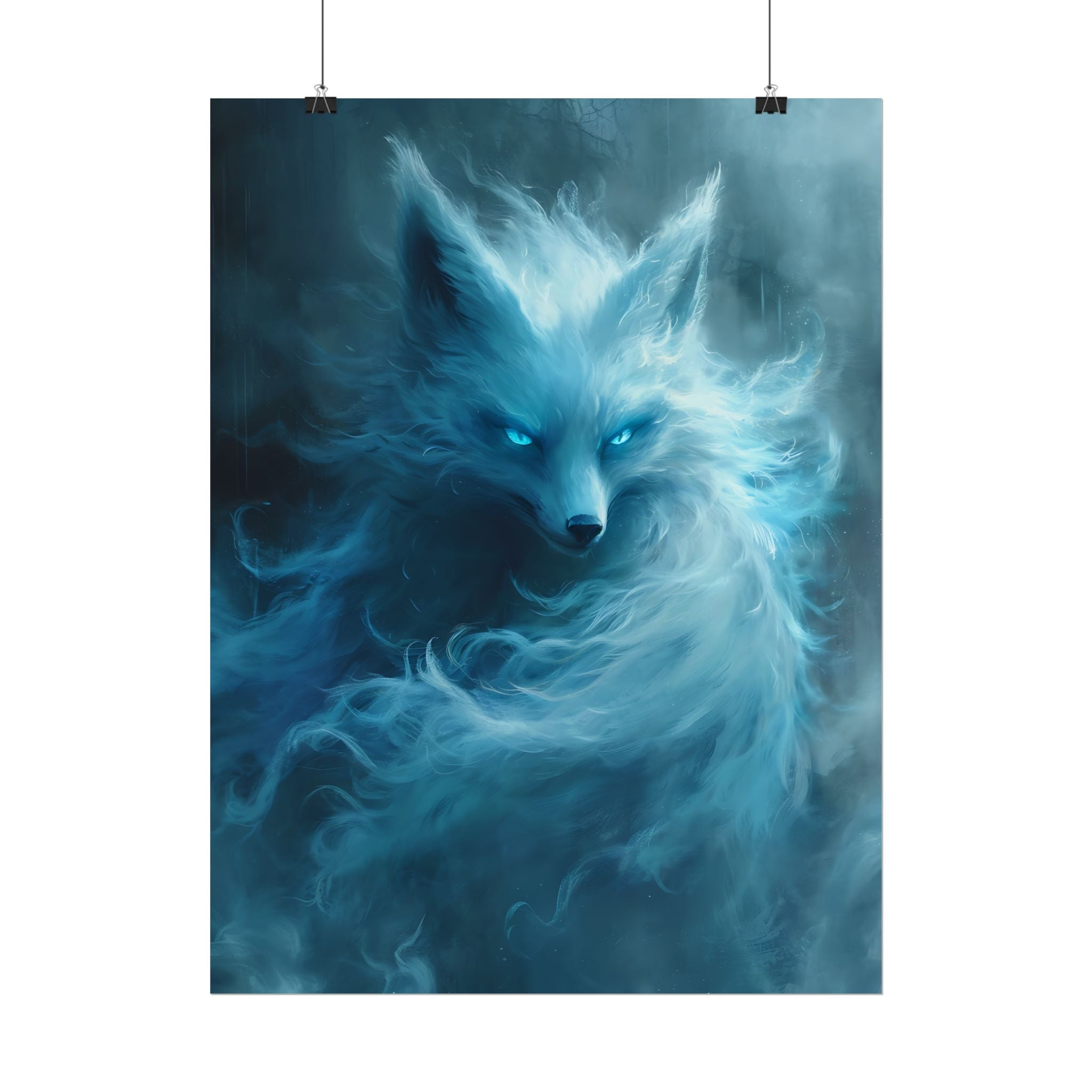 arctic-white-snow-fox-poster-print-fantasy-decor-wildlife-wall-art-home-decor-animal-lover-gift-anime-fantasy-gift