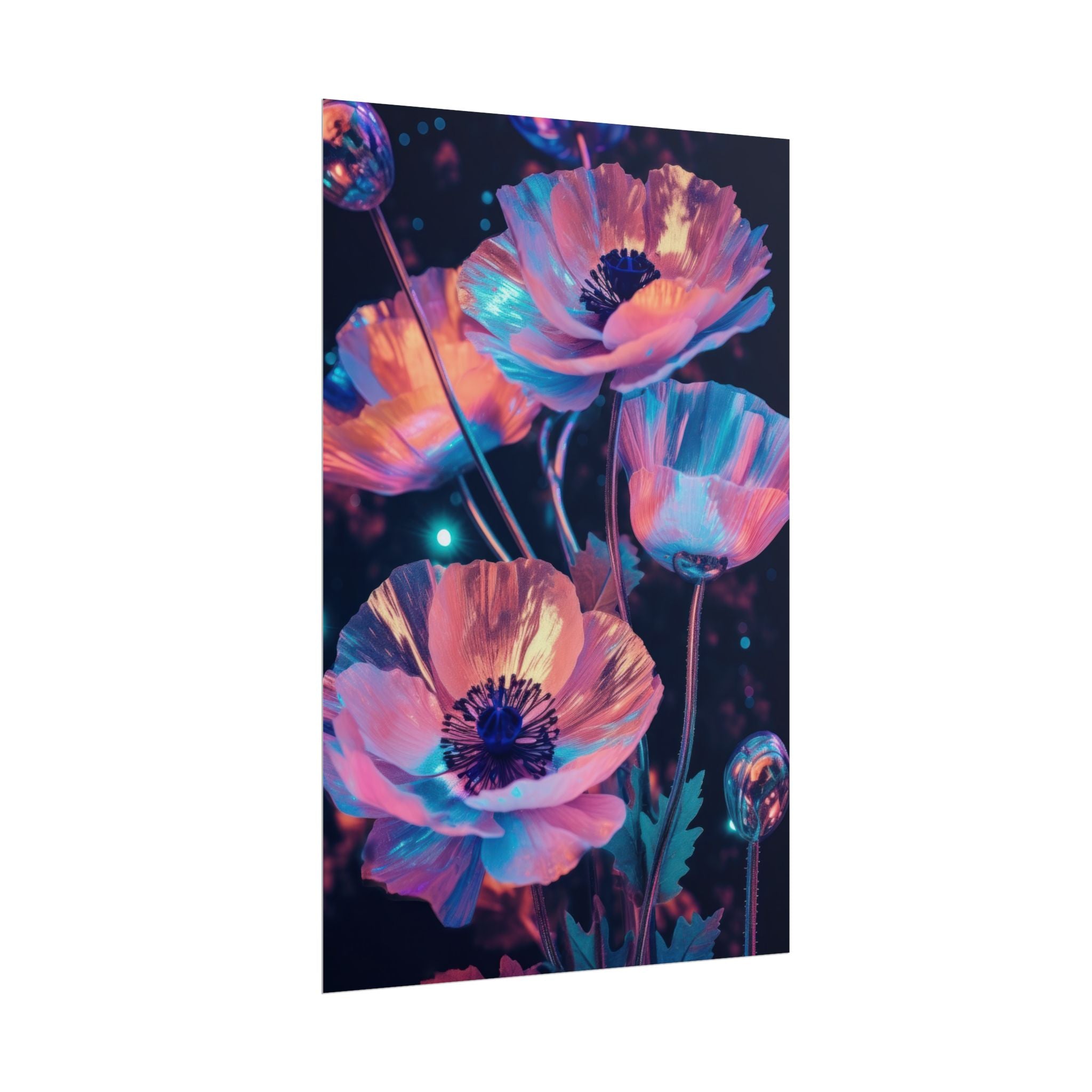 poppy-flower-poster-art-pearl-floral-wall-art-floral-print-flower-print-nature-wall-decor-flower-wall-decor-housewarming-gift