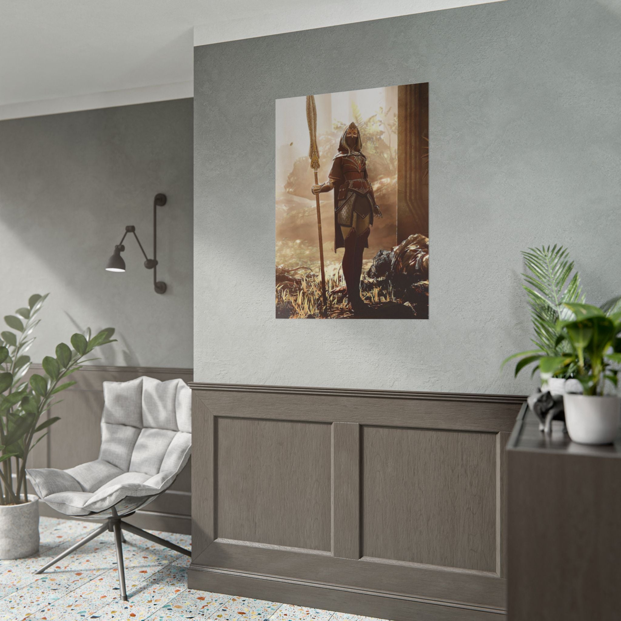 Warhammer 40K Vermintide 2 Kerillian Handmaiden Poster Print — Rolled Wall Art for Gamers & Collectors, Space Marine Wall Art, Gaming Room Decor