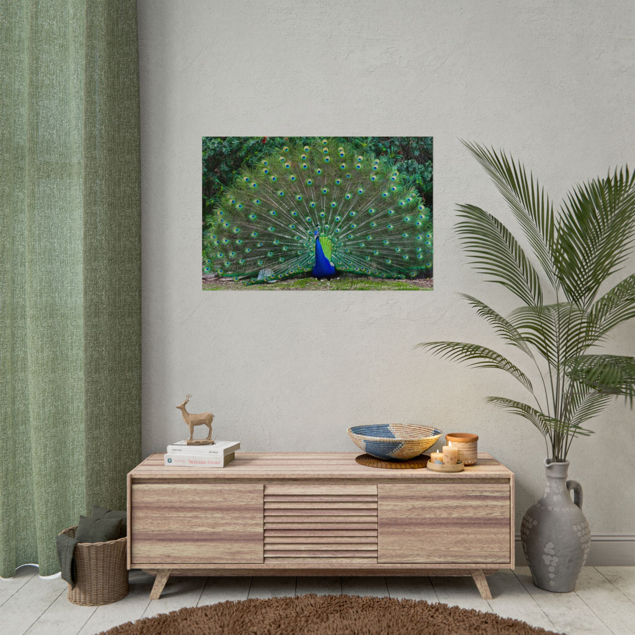 peacock-fine-art-poster-wall-art-print-gift-home-decor-rolled-posters-art-prints-unique-room-decor-animal-lover-gift-nature