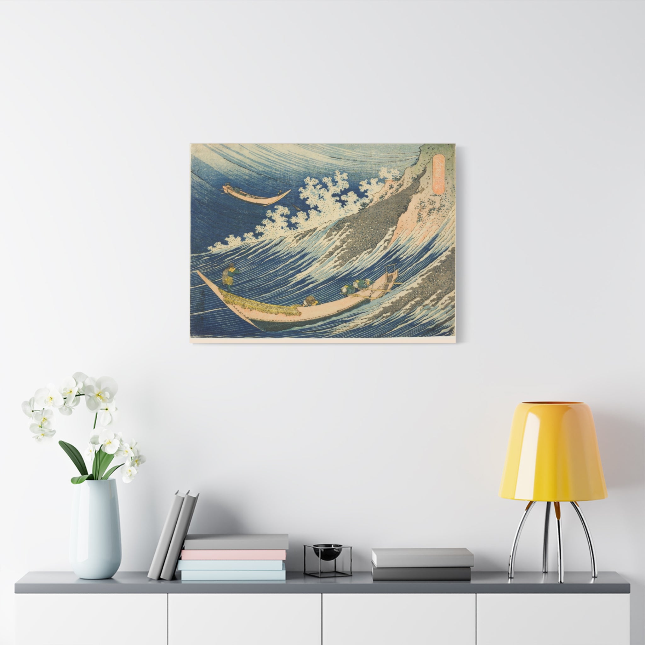 canvas-print-katsushika-hokusai-art-fishing-boats-at-choshi-in-shimosa-japanese-art-decor-japanese-wall-art-traditional-japan