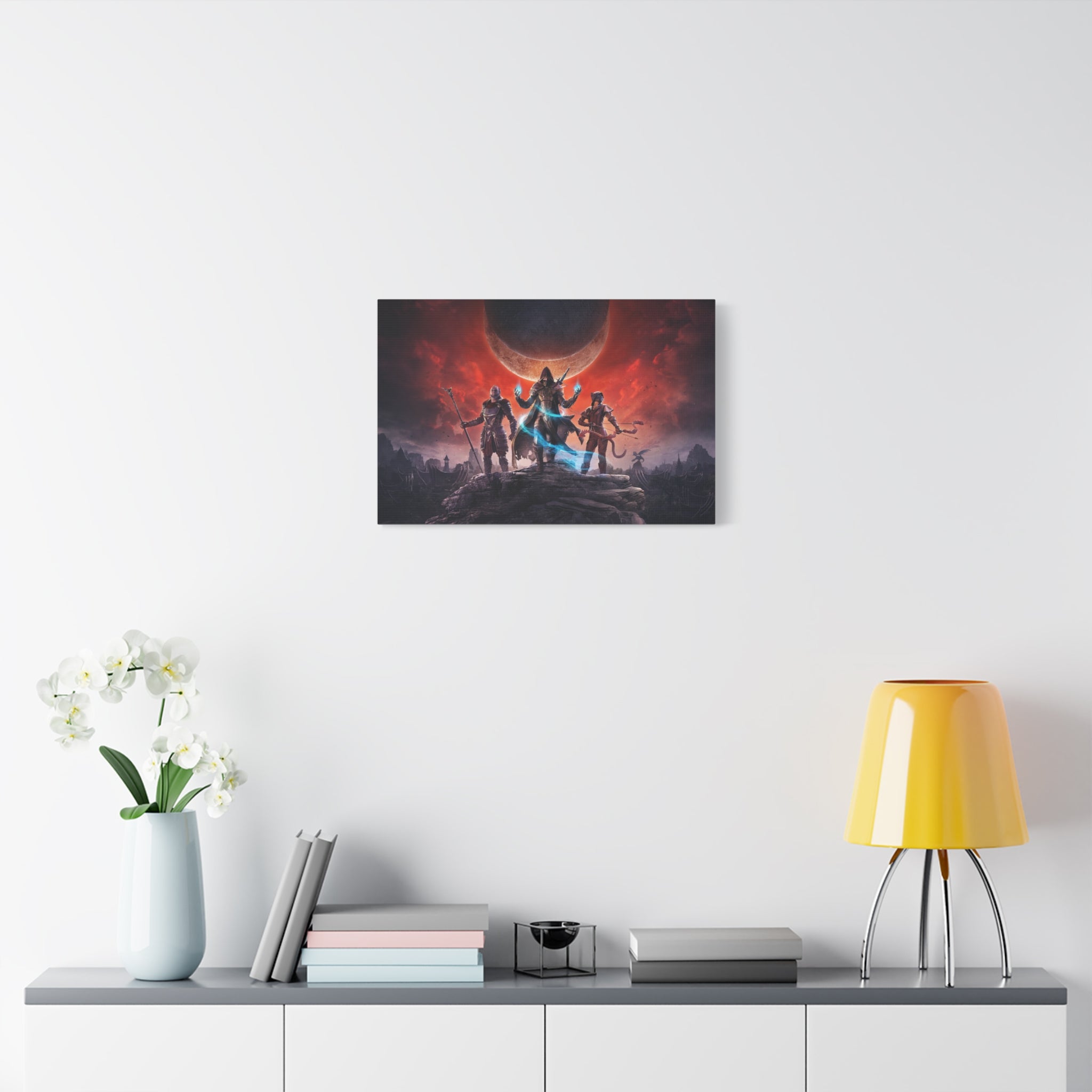 The Elder Scrolls Elsweyr, Skyrim Canvas Wall Art - Dragon Game Canvas Print Room Decor, Gaming Wall Art, Skyrim Gift