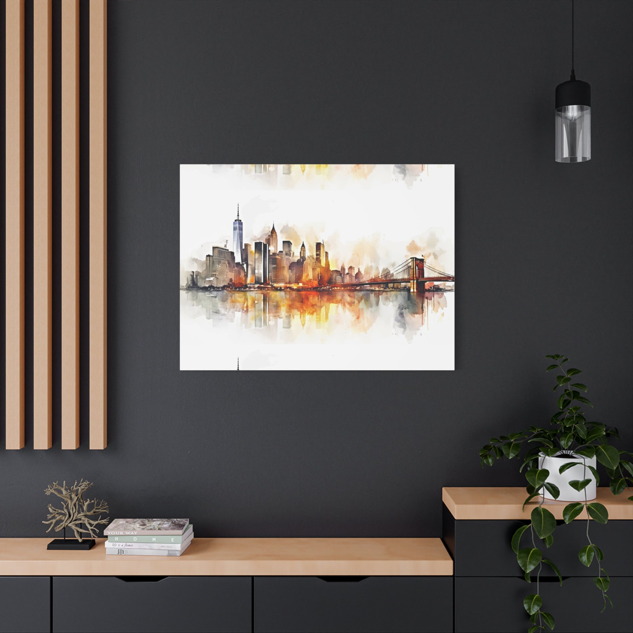 canvas-wall-art-print-watercolor-new-york-city-cityscape-home-decor-matte-stretched-alternative-nyc-wall-decor-urban-landscap