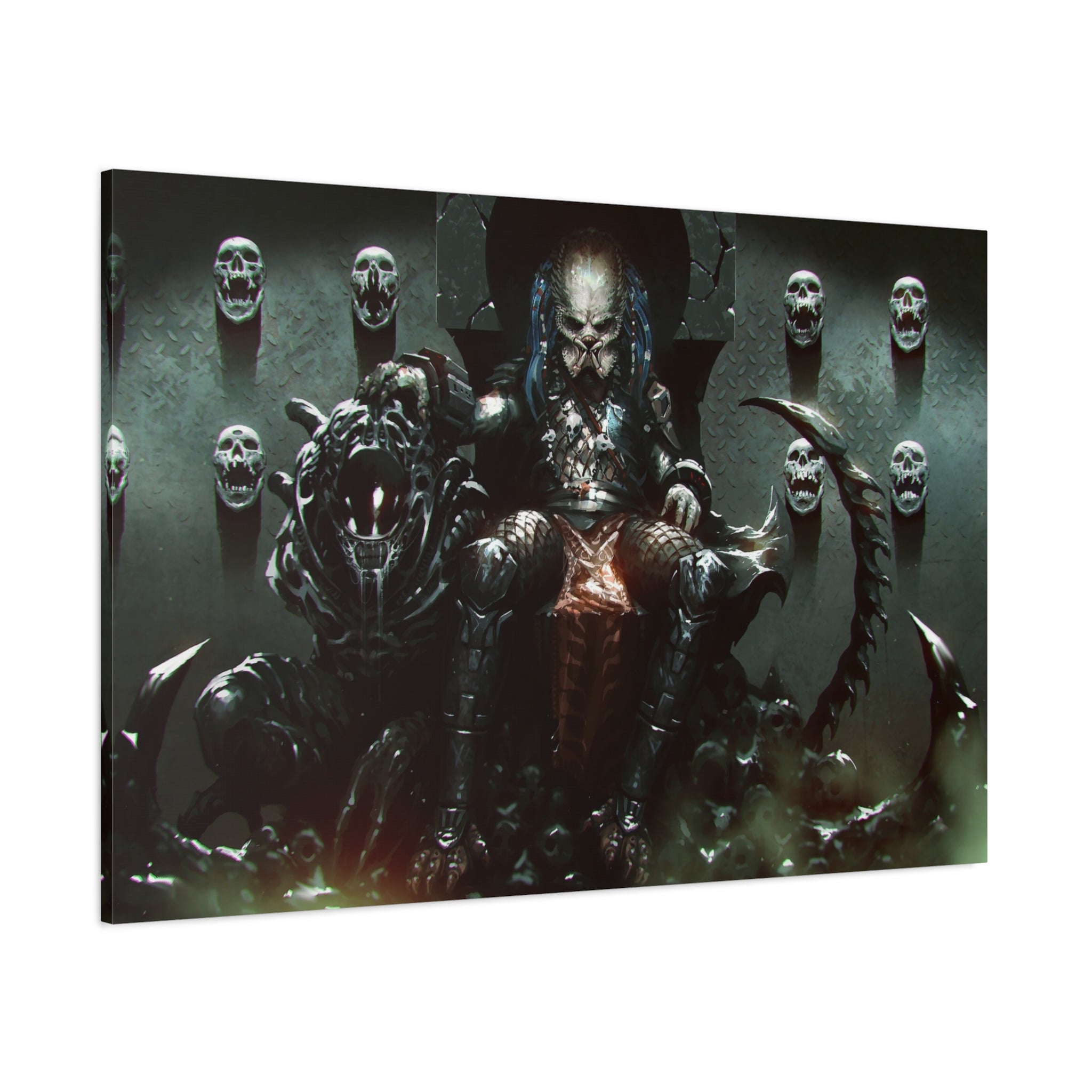 canvas-art-predator-alien-art-xenomorph-matte-canvas-print-stretched-wall-art-1-25-poster-sci-fi-home-decor-2