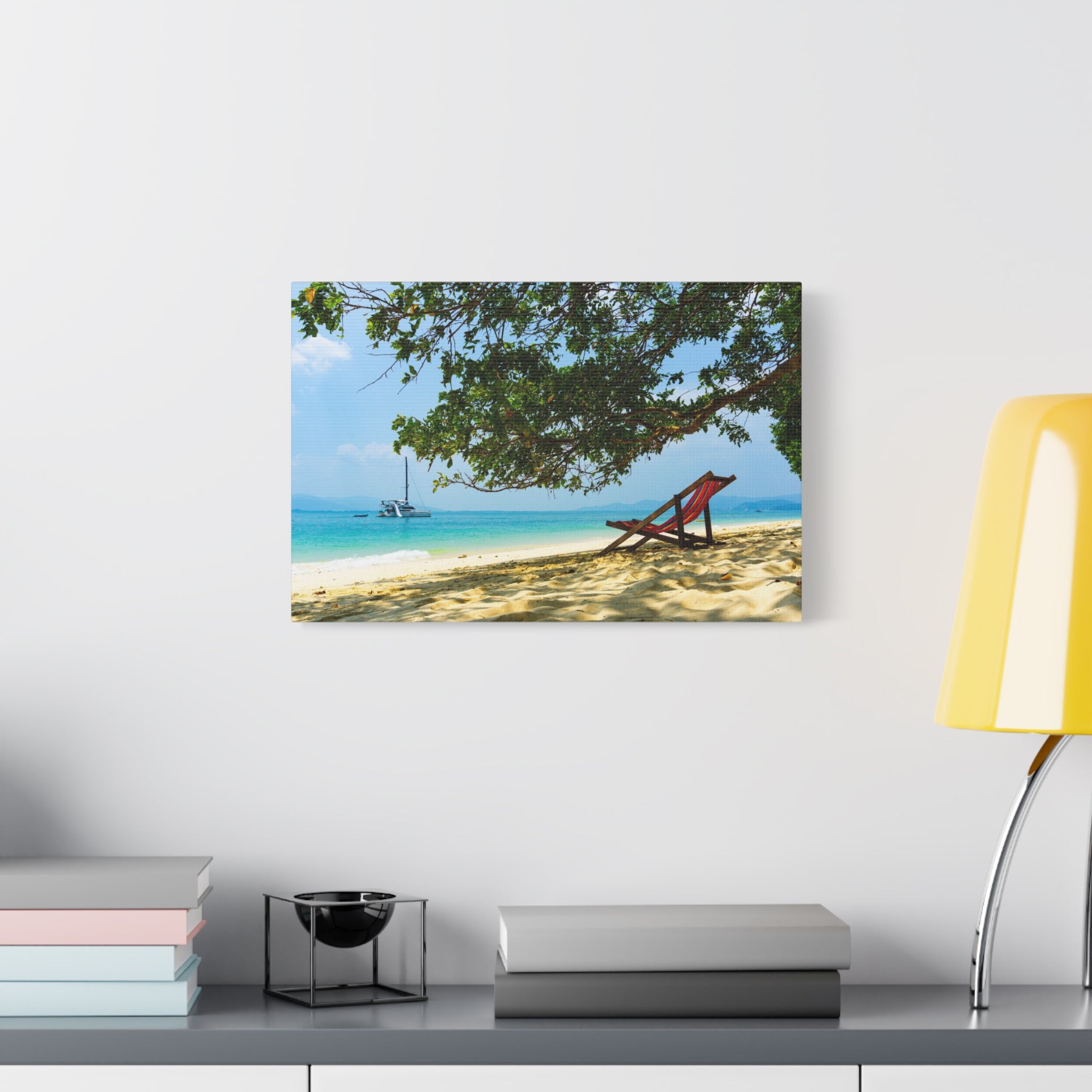canvas-print-beach-scene-wall-art-coastal-decor-ocean-view-stretched-matte-canvas-print-home-decoration-beach-chairs-tropical