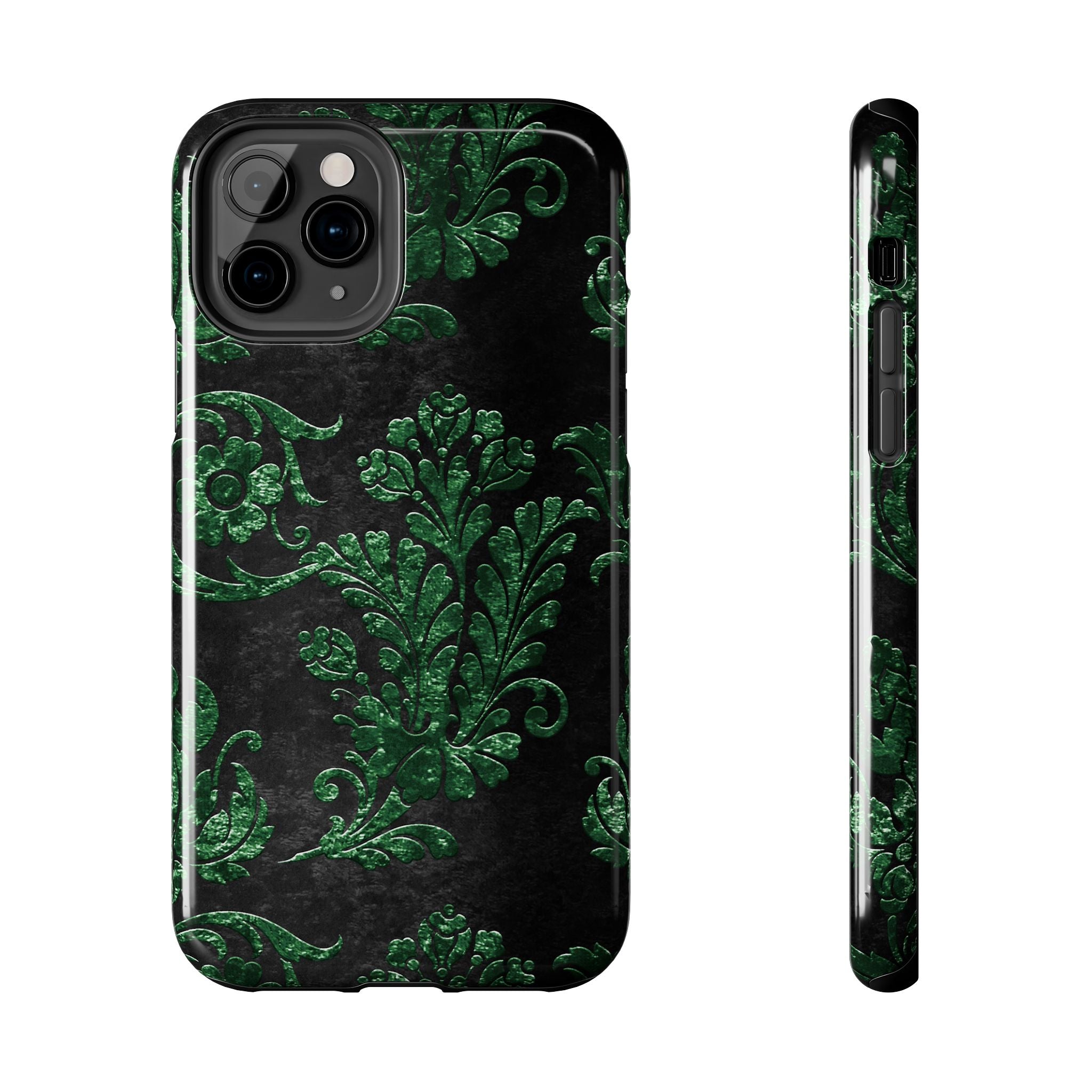 embossed-emerald-velvet-tough-iphone-case-protective-iphone-cover-heavy-duty-iphone-case-rugged-phone-case-durable-smartphone