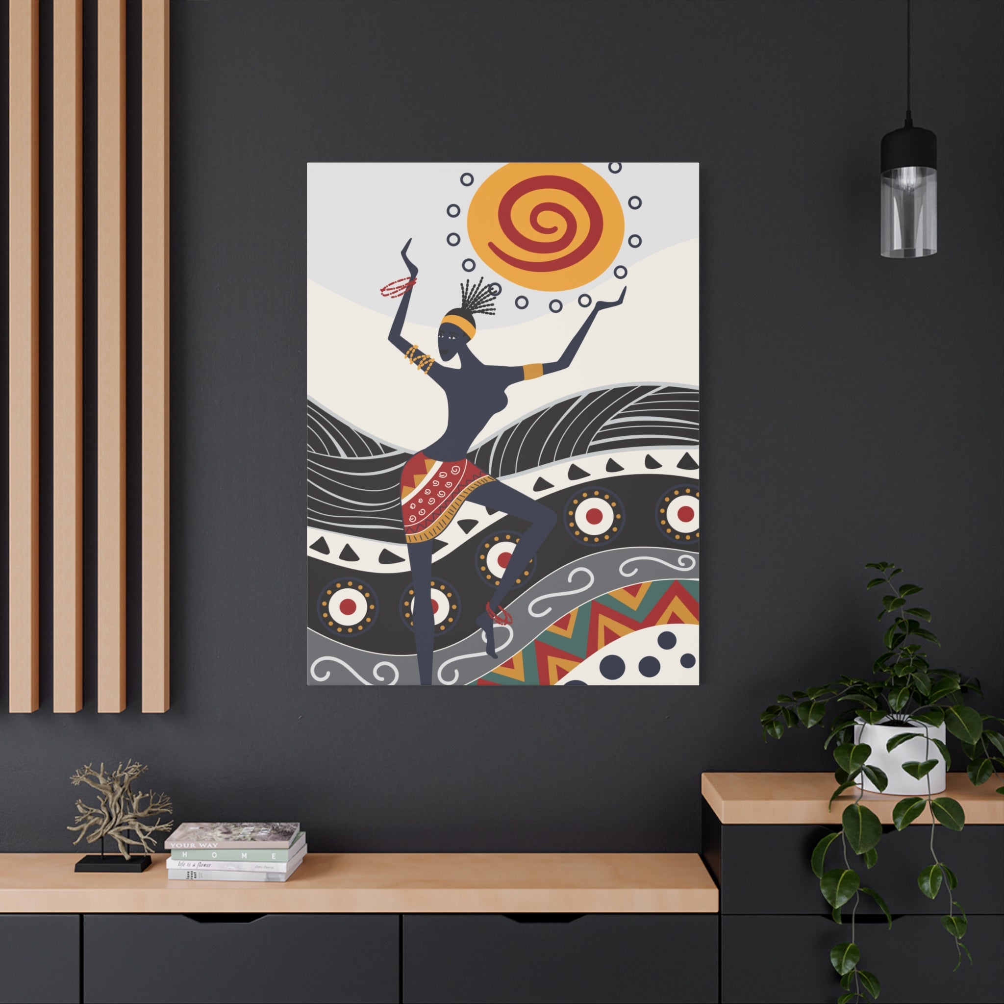 stretched-canvas-print-african-ornament-traditional-dance-wall-decor-african-wall-art-tribal-home-decoration-ethnic-african-a