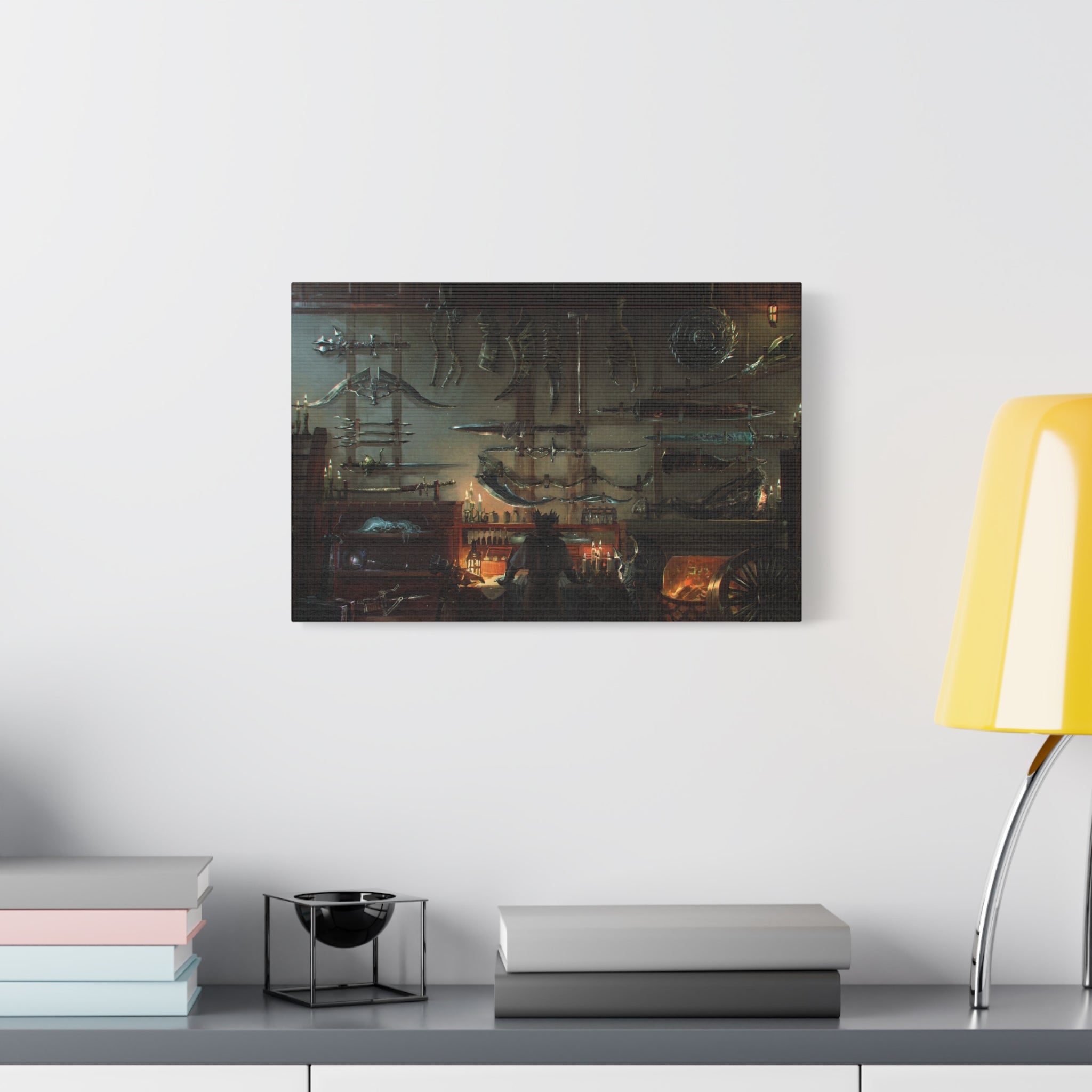 Bloodborne Hunter's Weapons Canvas Wall Art, Home Wall Decor, Game Wall Art Print, Gothic Art