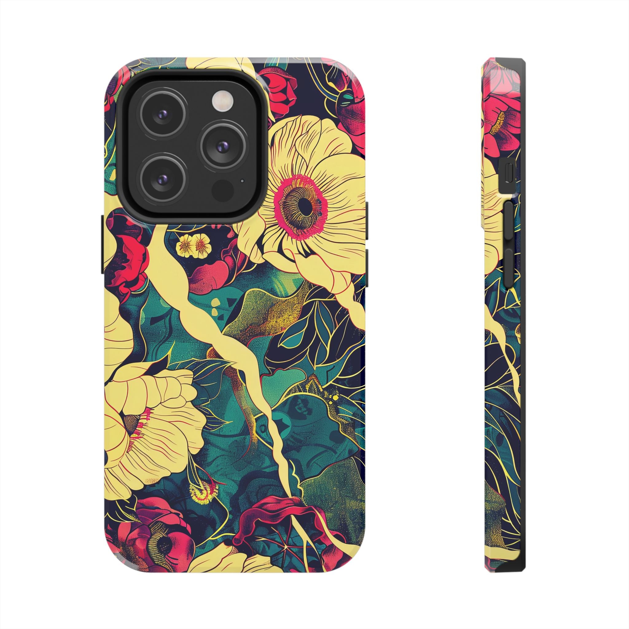 iphone-tough-case-retro-japanese-flowers-floral-phone-cover-vintage-japanese-style-protective-phone-case-asian-floral-design-