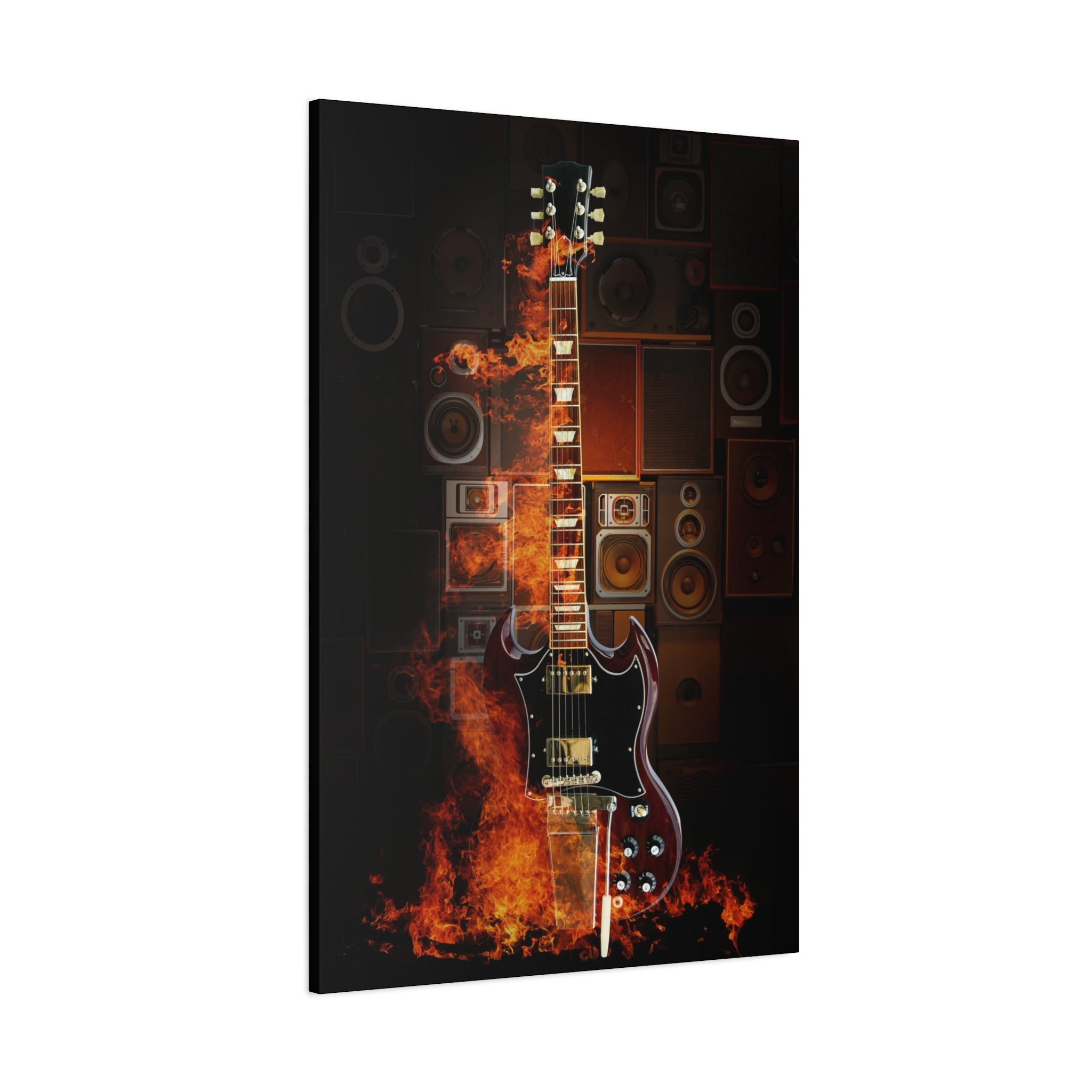 canvas-print-rock-n-roll-guitar-in-fire-home-wall-decor-music-art-gift-matte-stretched-wall-art-musicians-gift-guitarist-deco