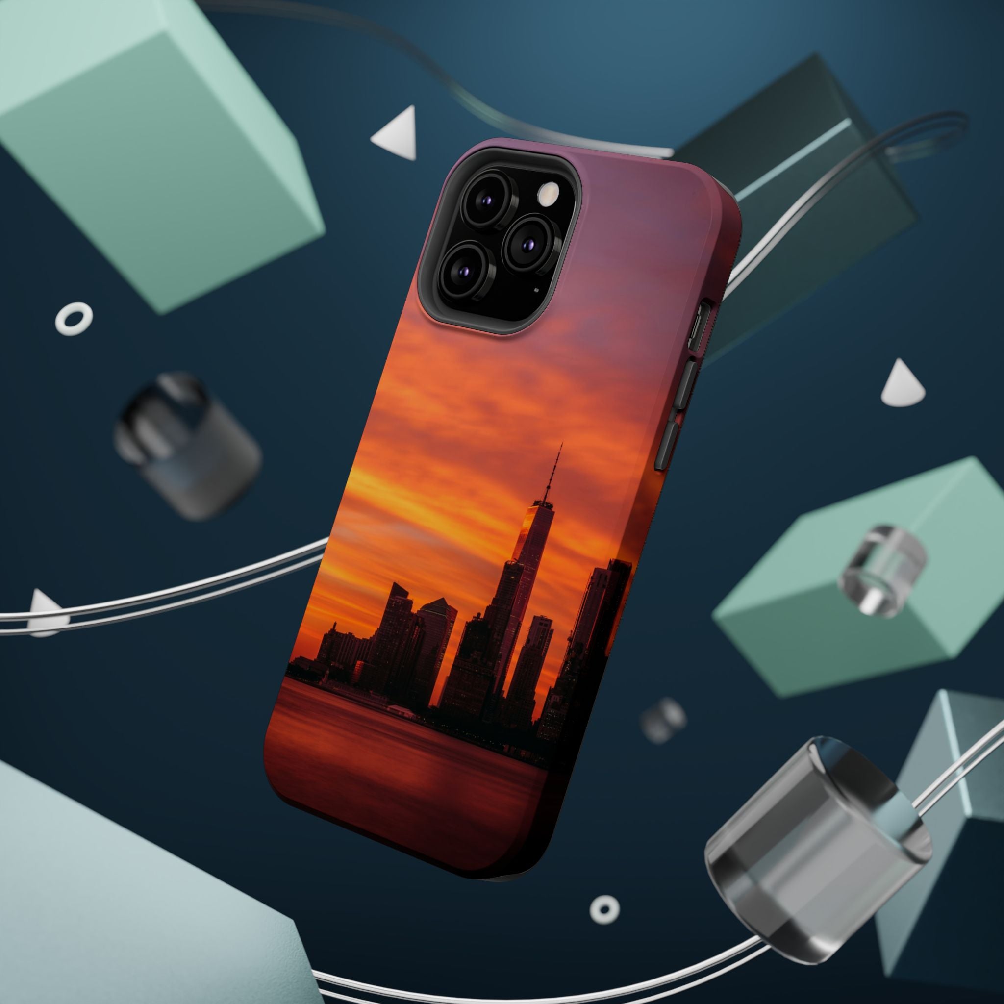 sunset-nyc-cityscape-magnetic-tough-case-durable-phone-protector-new-york-tough-case-gift-for-photographers-urban-aesthetic
