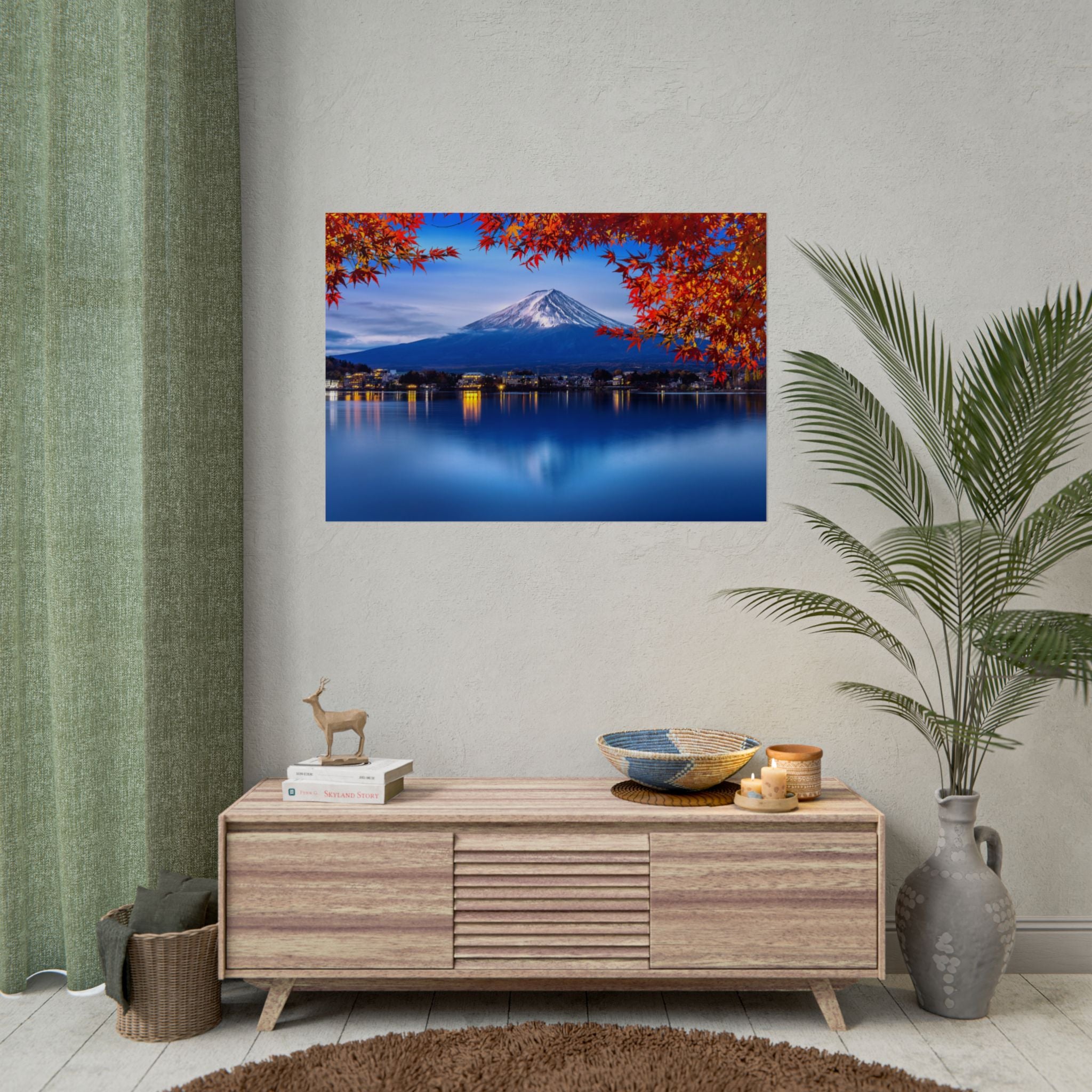 mount-fuji-poster-wall-art-japan-nature-park-autumn-lake-print-poster-art-home-decor-gift-living-room-decor-japanese-home-dec