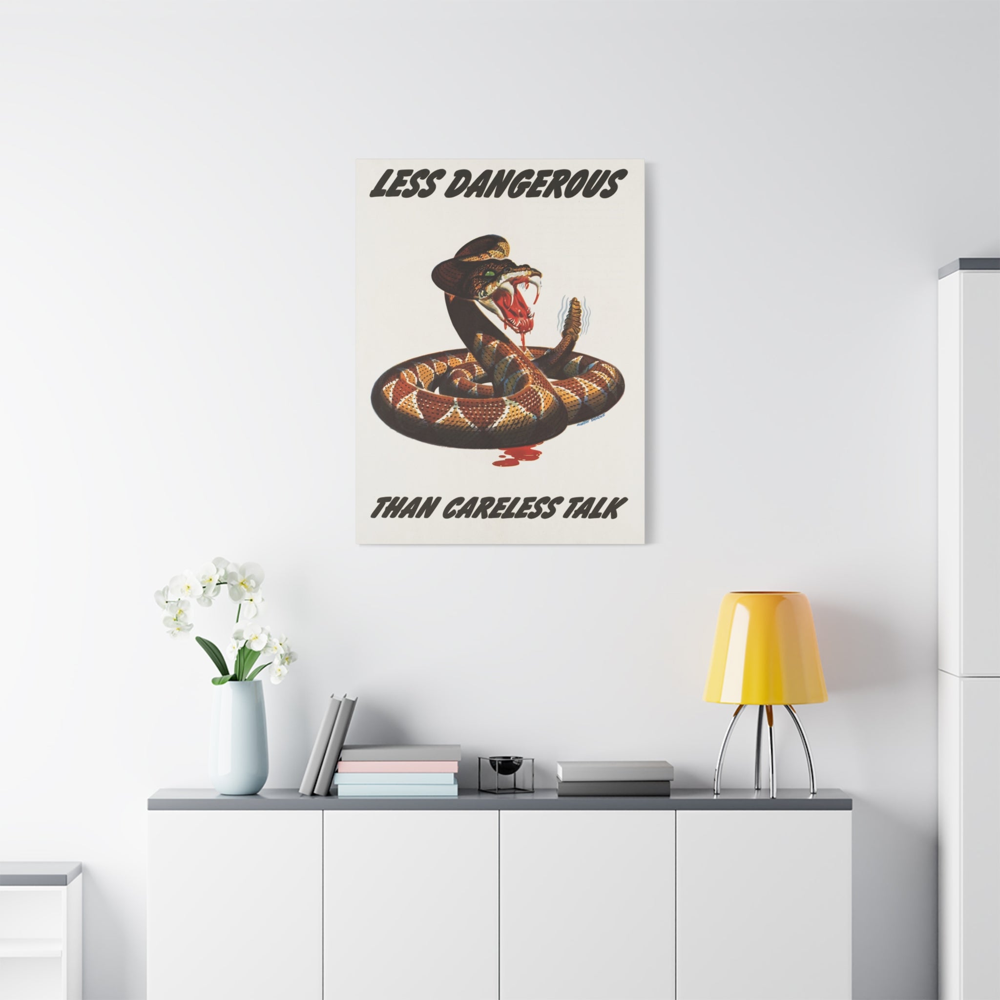 canvas-print-cobra-motivational-art-matte-finish-stretched-wall-art-less-dangerous-than-careless-talk-home-decor