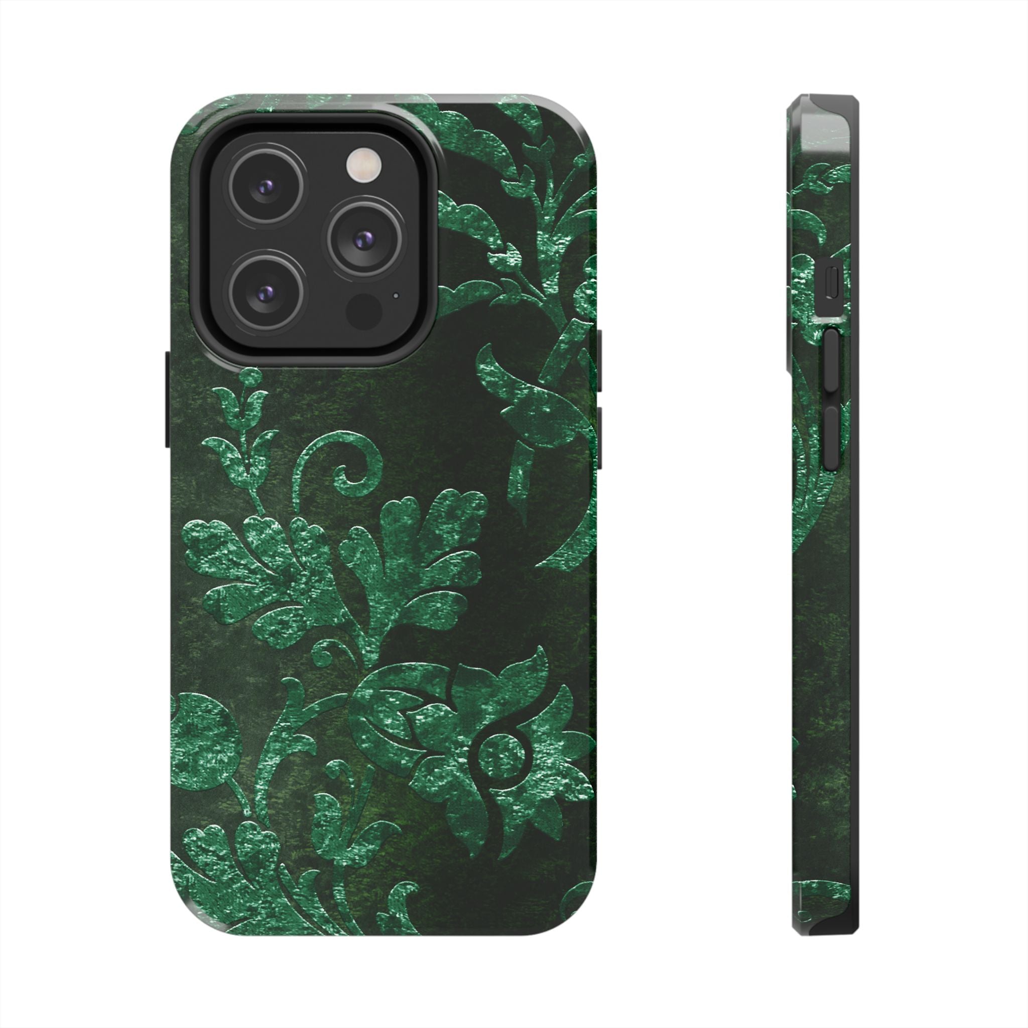 embossed-emerald-velvet-tough-phone-case-protective-iphone-cover-heavy-duty-phone-case-rugged-phone-case-durable-smartphone-c