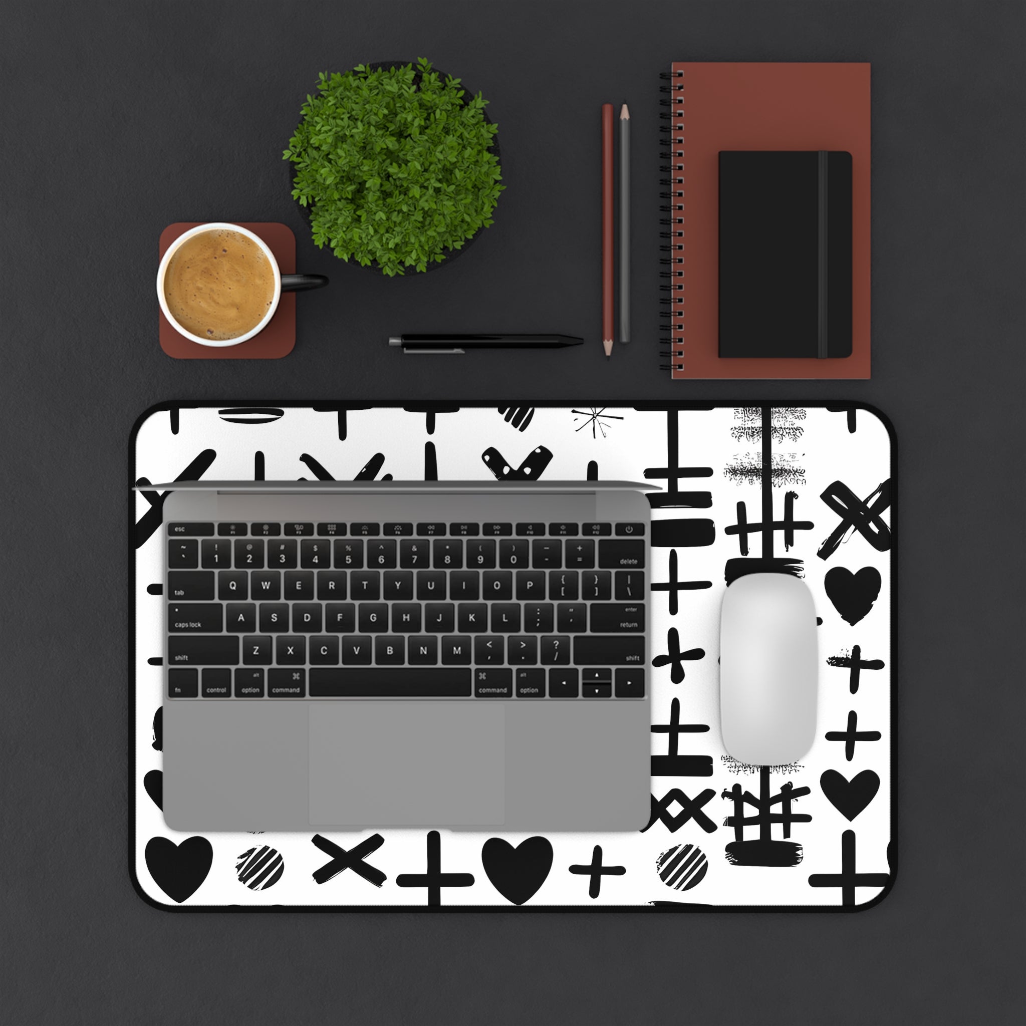 hearth-and-x-monochrome-mouse-pad-black-and-white-desk-mat-sleek-black-and-white-desk-pad-modern-minimalist-mouse-pad