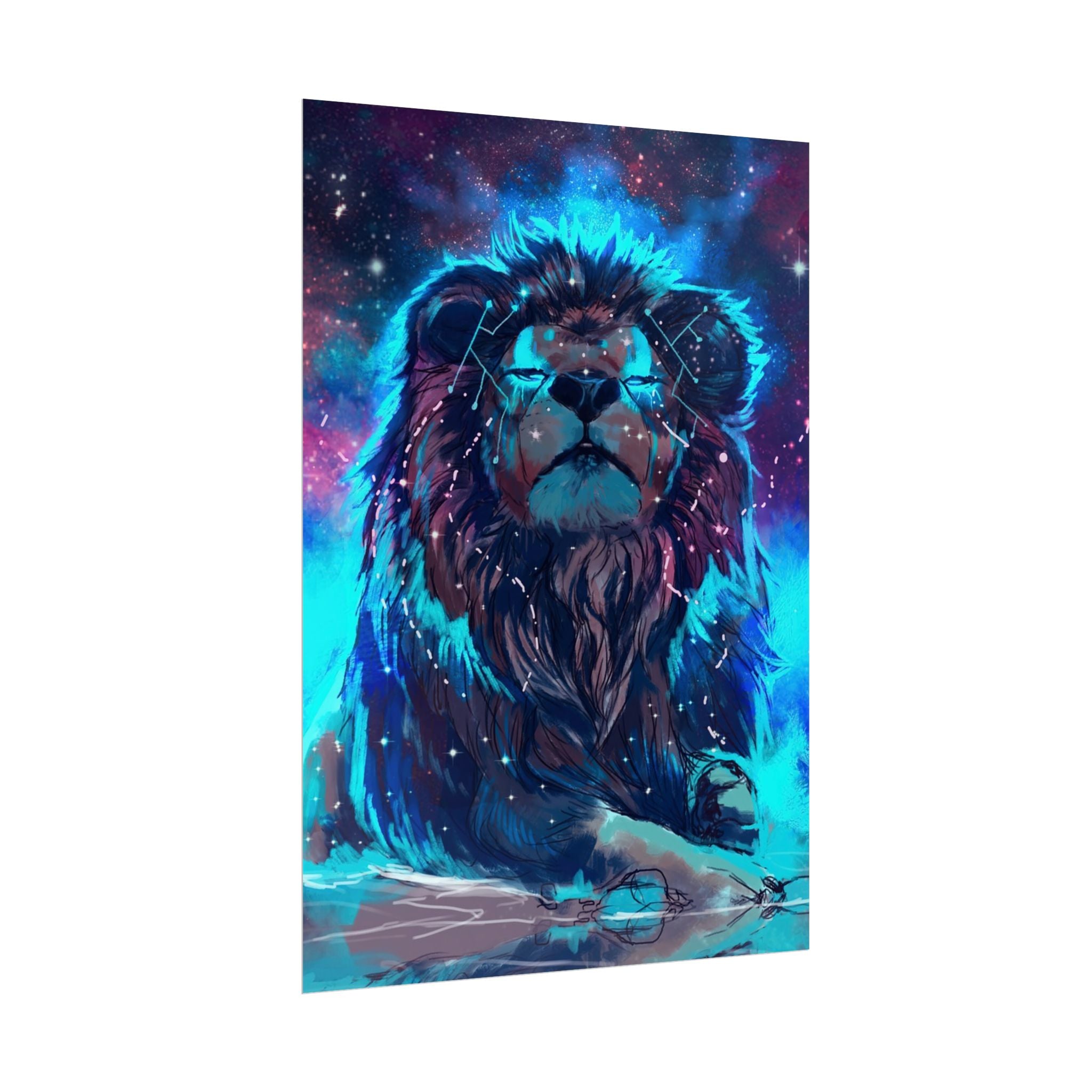 poster-print-lion-wall-art-fantasy-leon-living-room-decor-lion-wall-decor-lion-poster-jungle-animal-art-print-wildlife-safari