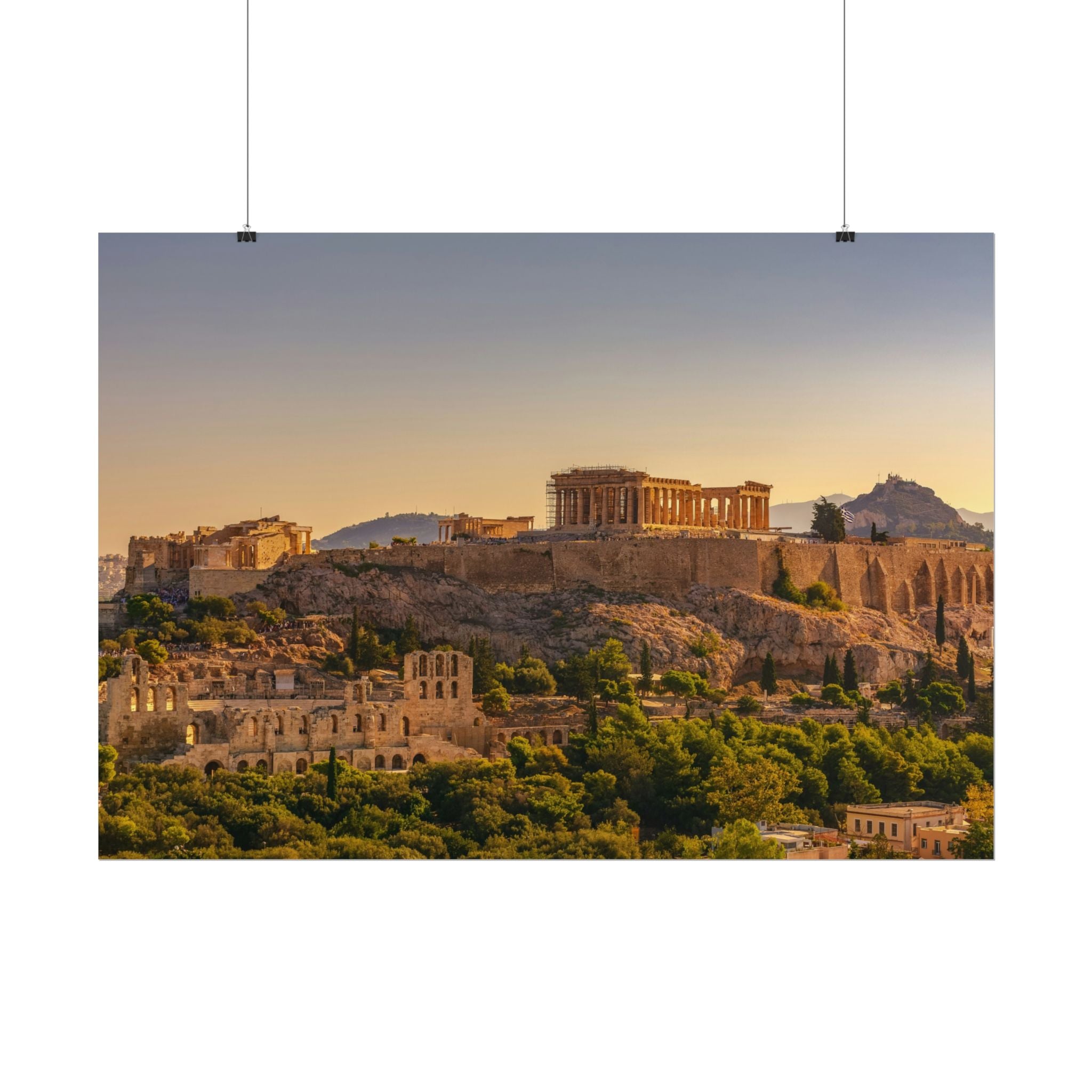 acropolis-panoramic-fine-art-poster-print-greek-wall-art-athens-greece-home-decor-travel-lover-gift-landscape