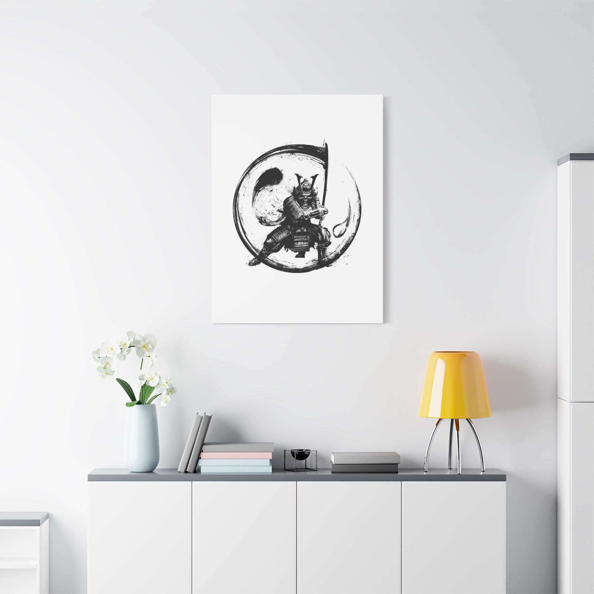 canvas-wall-art-japanese-samurai-ying-yang-katana-oni-mask-black-and-white-home-decor-zen-wall-hanging-asian-art-samurai-swor