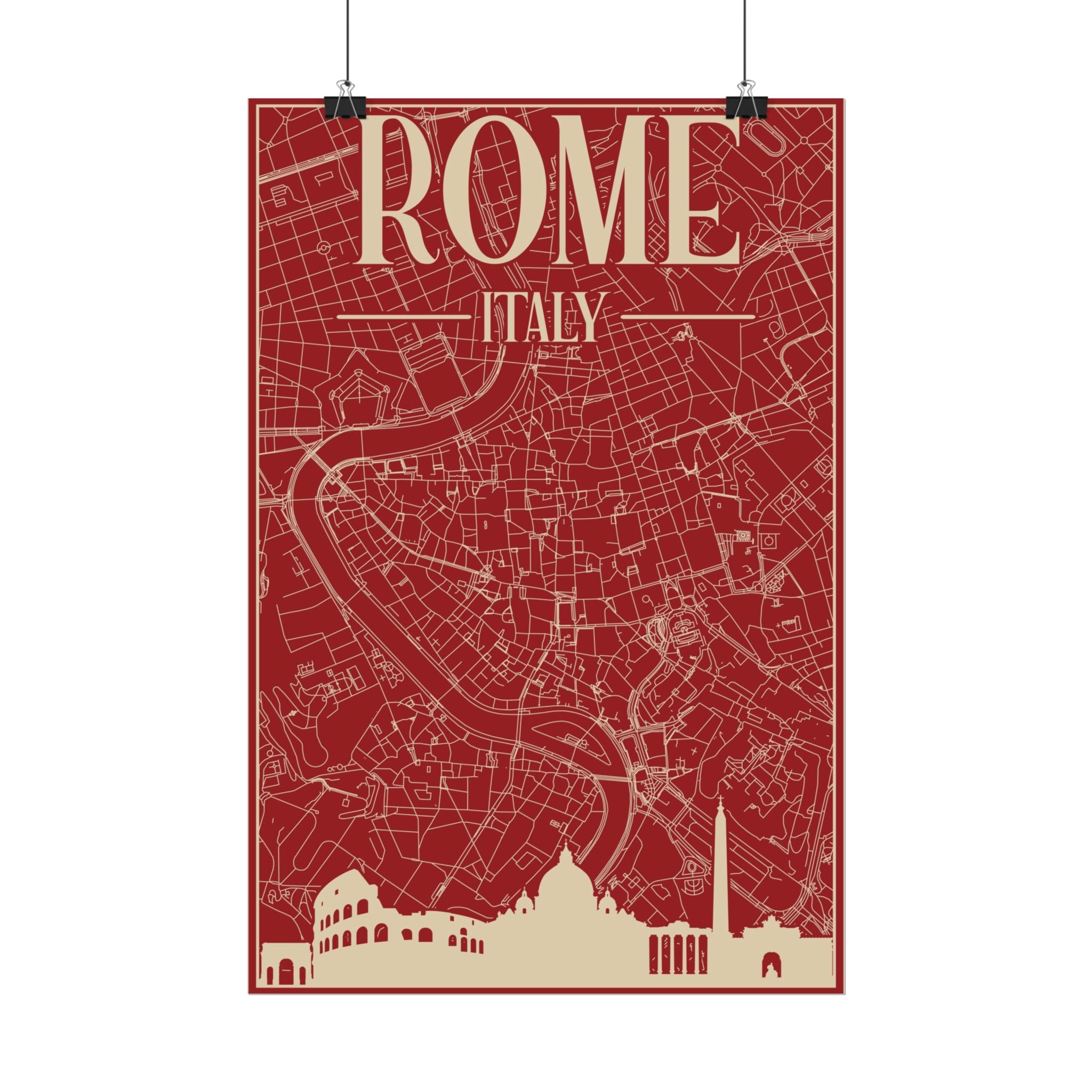 rome-italy-travel-poster-rolled-posters-for-home-decor-wall-art-print-italian-cityscape-wall-hanging