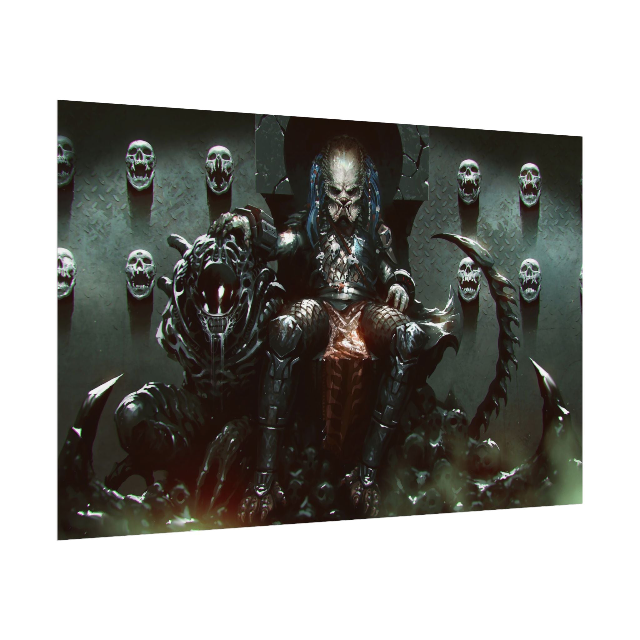 predator-alien-poster-art-xenomorph-movie-poster-print-alien-wall-art-sci-fi-home-decor-geek-wall-decor