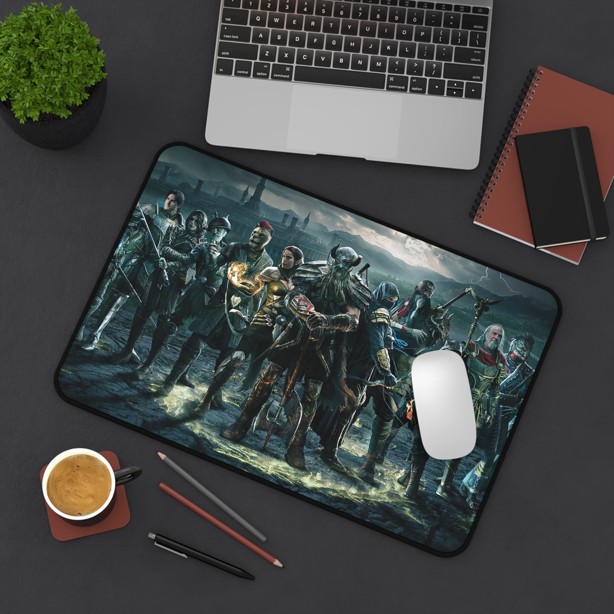 the-elder-scrolls-online-characters-deskpad-the-elder-scrolls-elsweyr-mousepad-gaming-desk-mat-dragon-and-viki