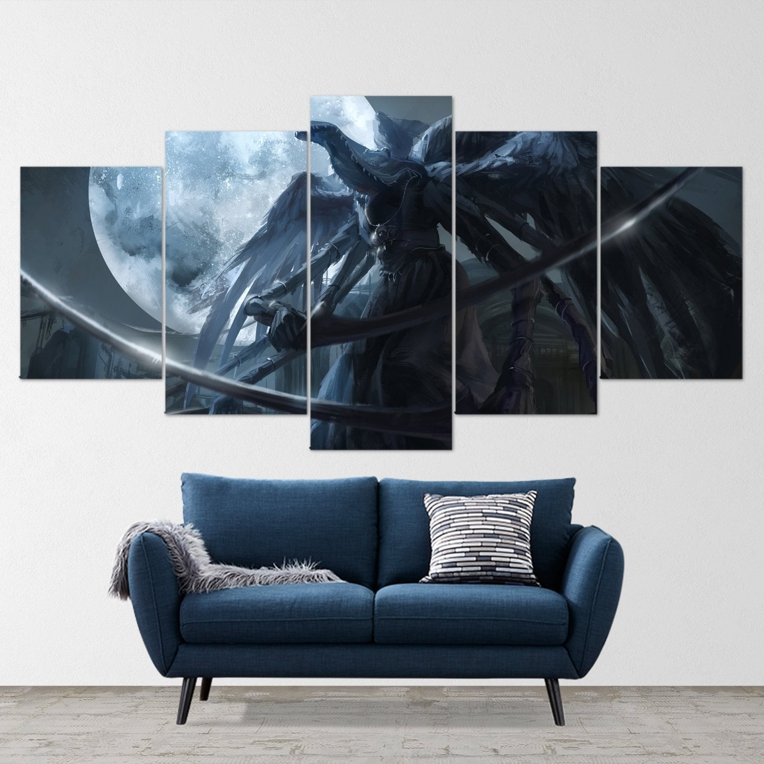 bloodborne-mergos-wet-nurse-5-piece-canvas-wall-art-bloodborne-wall-art-bloodborne-poster-bloodborne-canvas-bloodborne-5-pane
