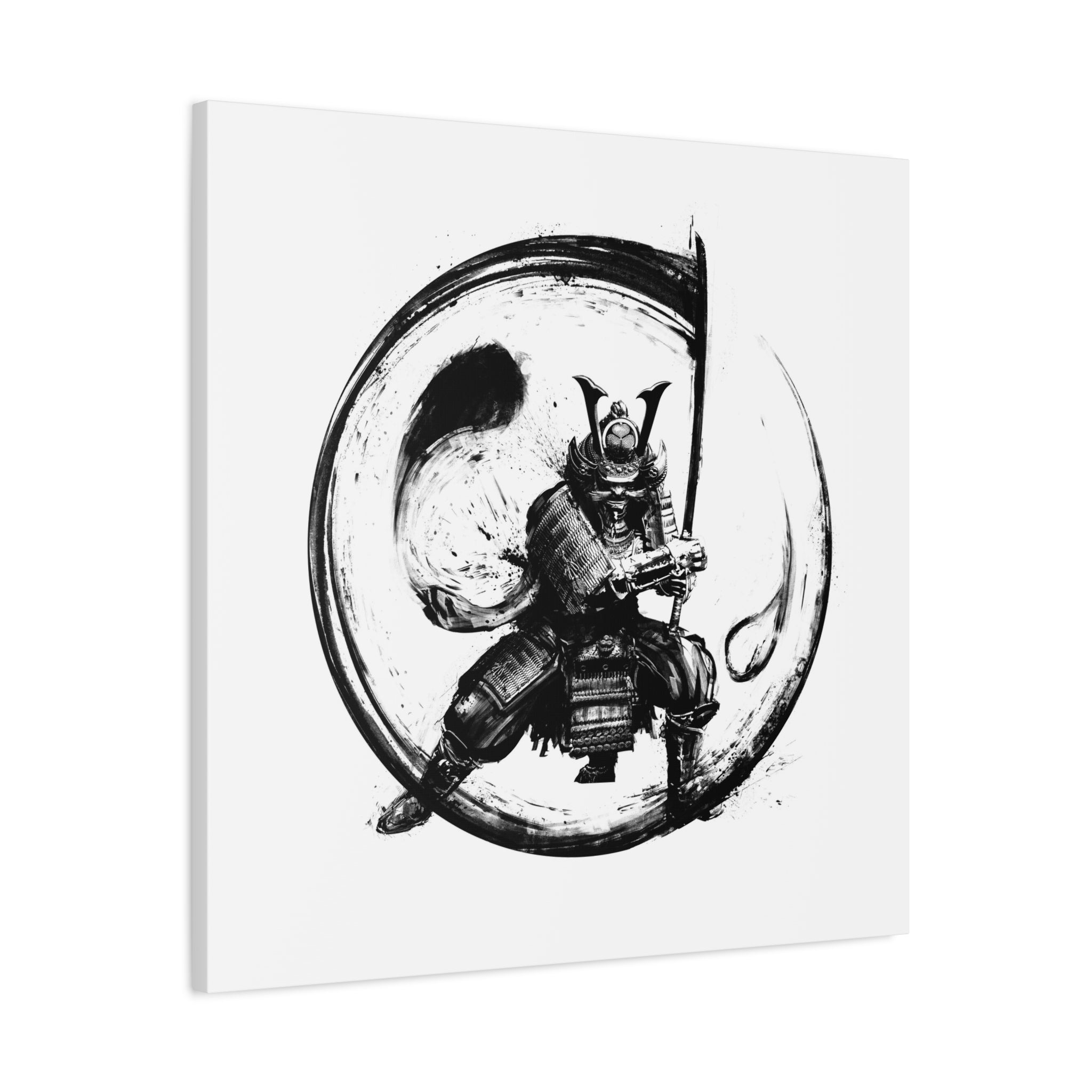 canvas-wall-art-japanese-samurai-ying-yang-katana-oni-mask-black-and-white-home-decor-zen-wall-hanging-asian-art-samurai-swor