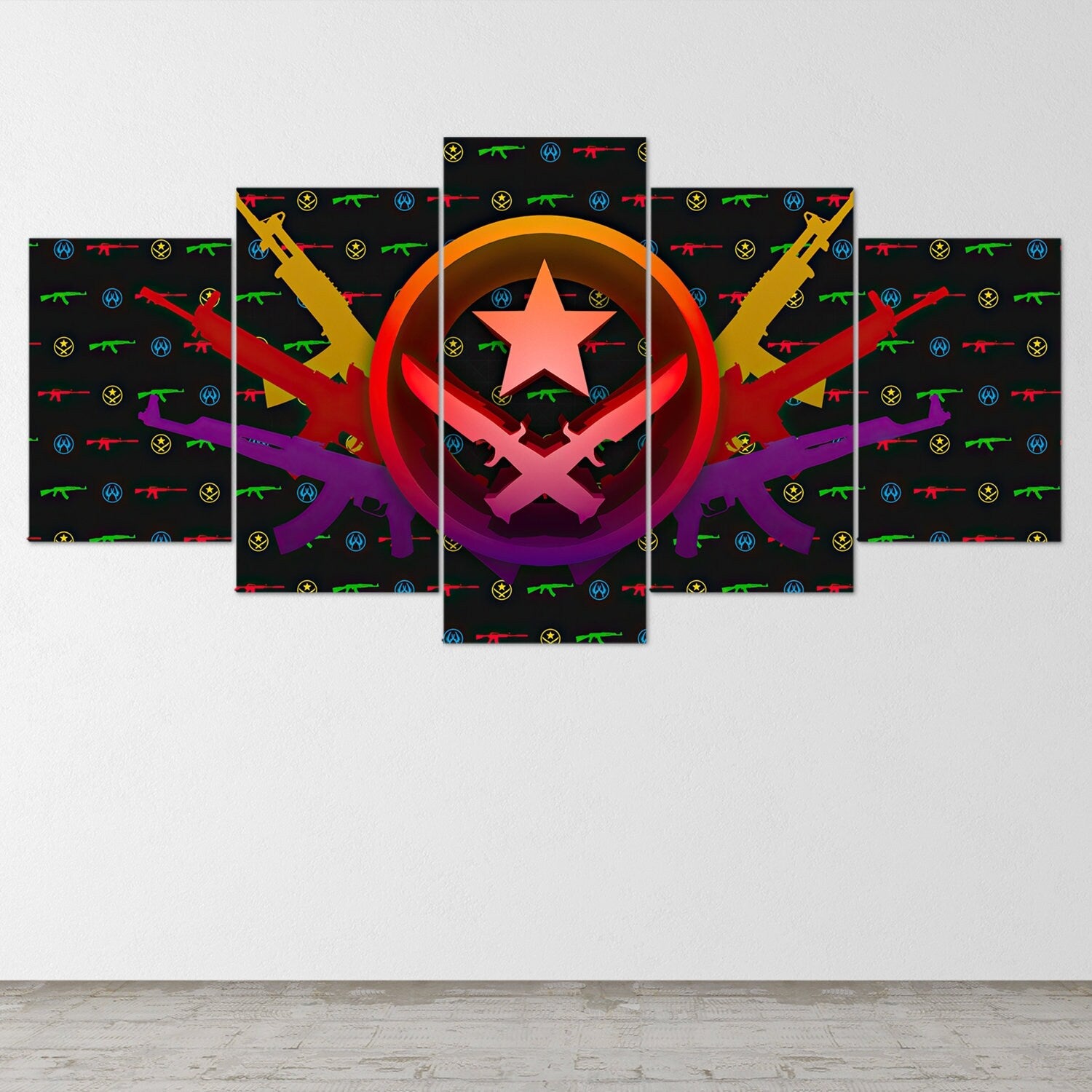 csgo-logo-5-piece-canvas-wall-art-counter-strike-global-offensive-wall-art-csgo-poster-csgocanvas-csgo-5-panel-gift-1