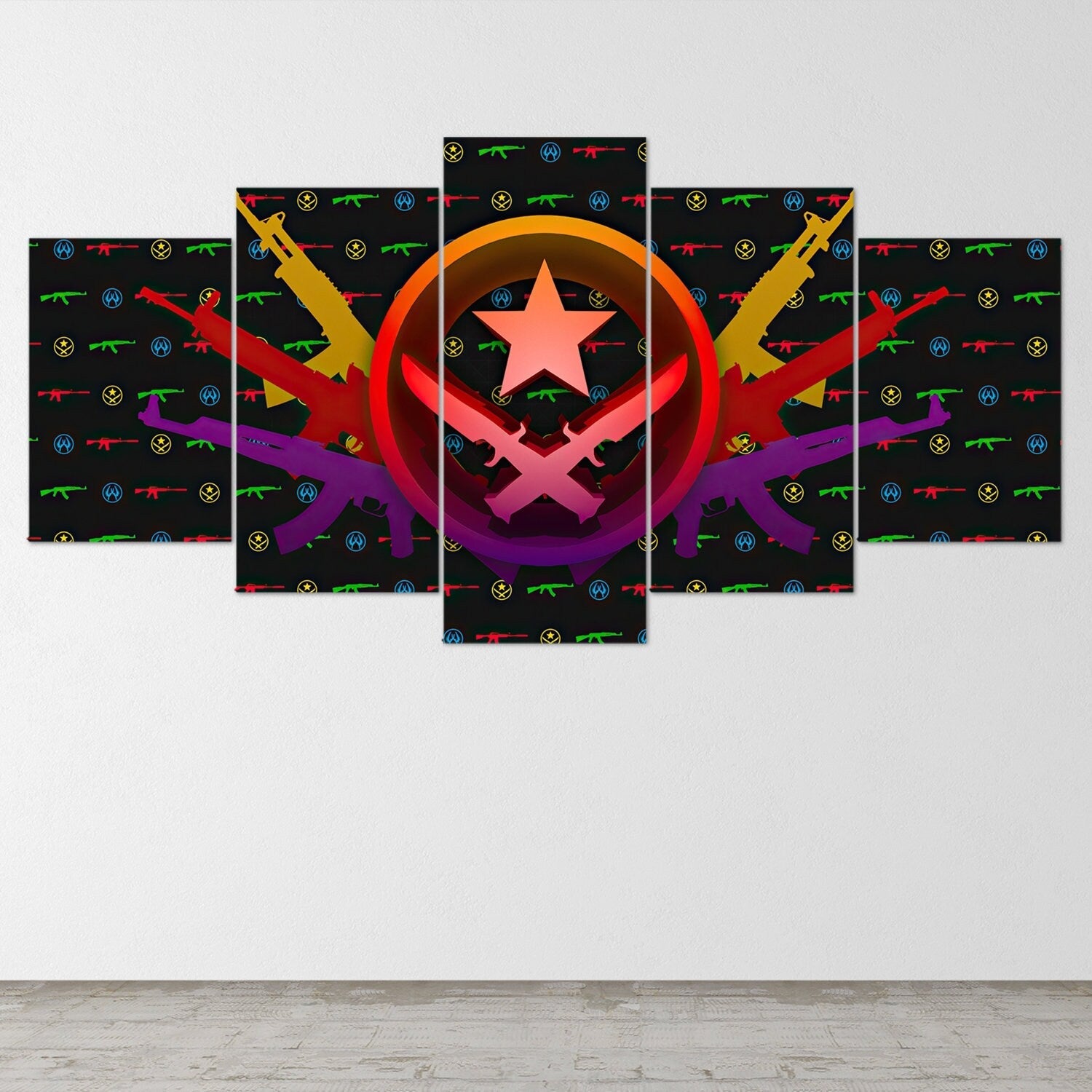 csgo-logo-5-piece-canvas-wall-art-counter-strike-global-offensive-wall-art-csgo-poster-csgocanvas-csgo-5-panel-gift-1