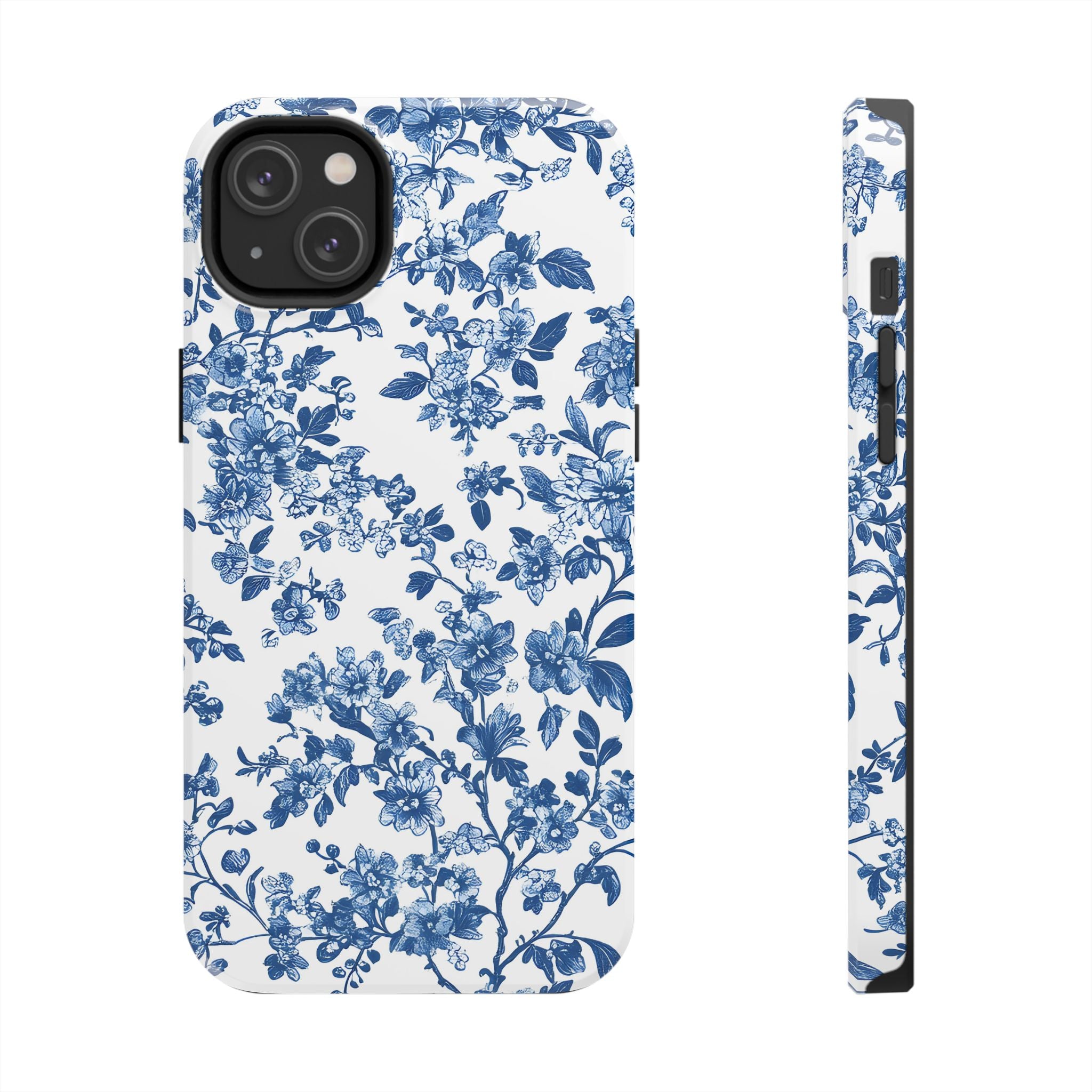 french-toile-floral-tough-iphone-case-blue-iphone-cover-protective-iphone-case-hard-shell-iphone-case-vintage-design-phone-ca
