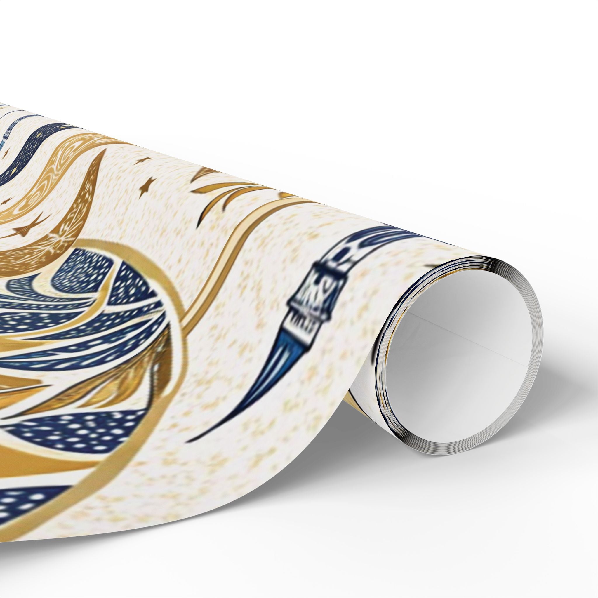 ramadan-night-wrapping-papers-islamic-crescent-moon-gift-wrap-mosque-silhouette-eid-holiday-supplies-festive-present-packagin