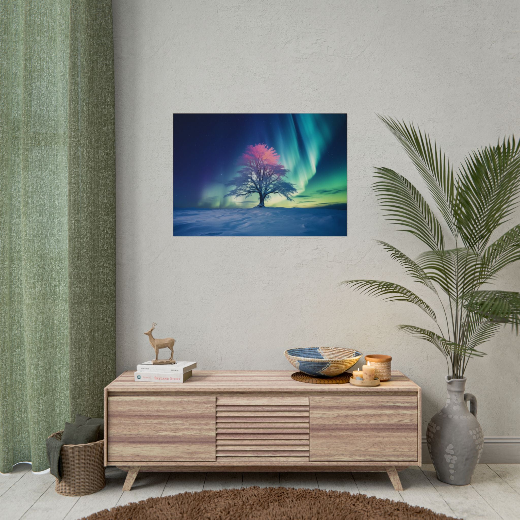 aurora-borealis-poster-wall-decor-scenery-northern-lights-poster-print-home-decor-starry-night-picture-housewarming-gifts-wal